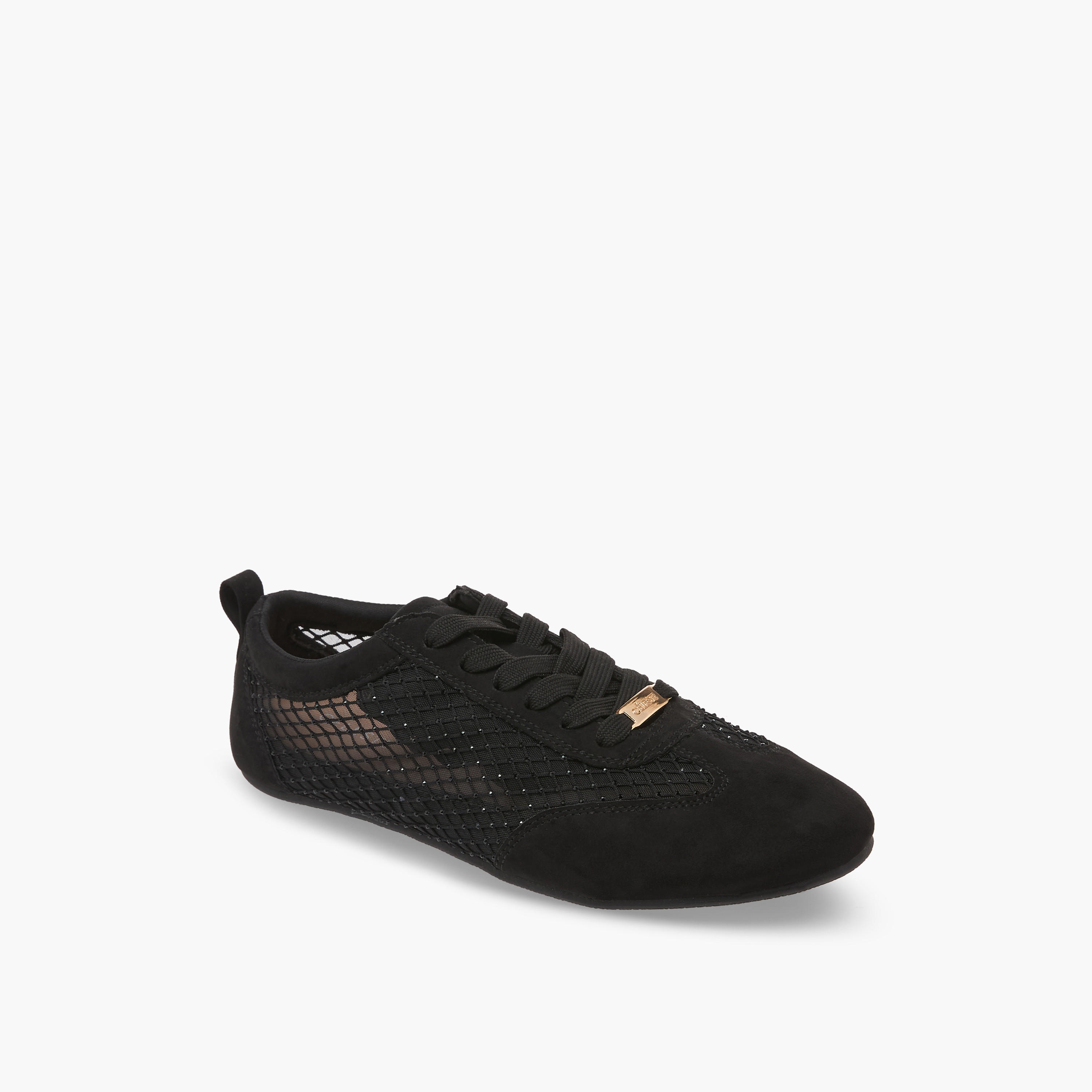 Celeste Women Mesh Detail Lace-Up Sneakers-women-shoes-sneakers-image-2