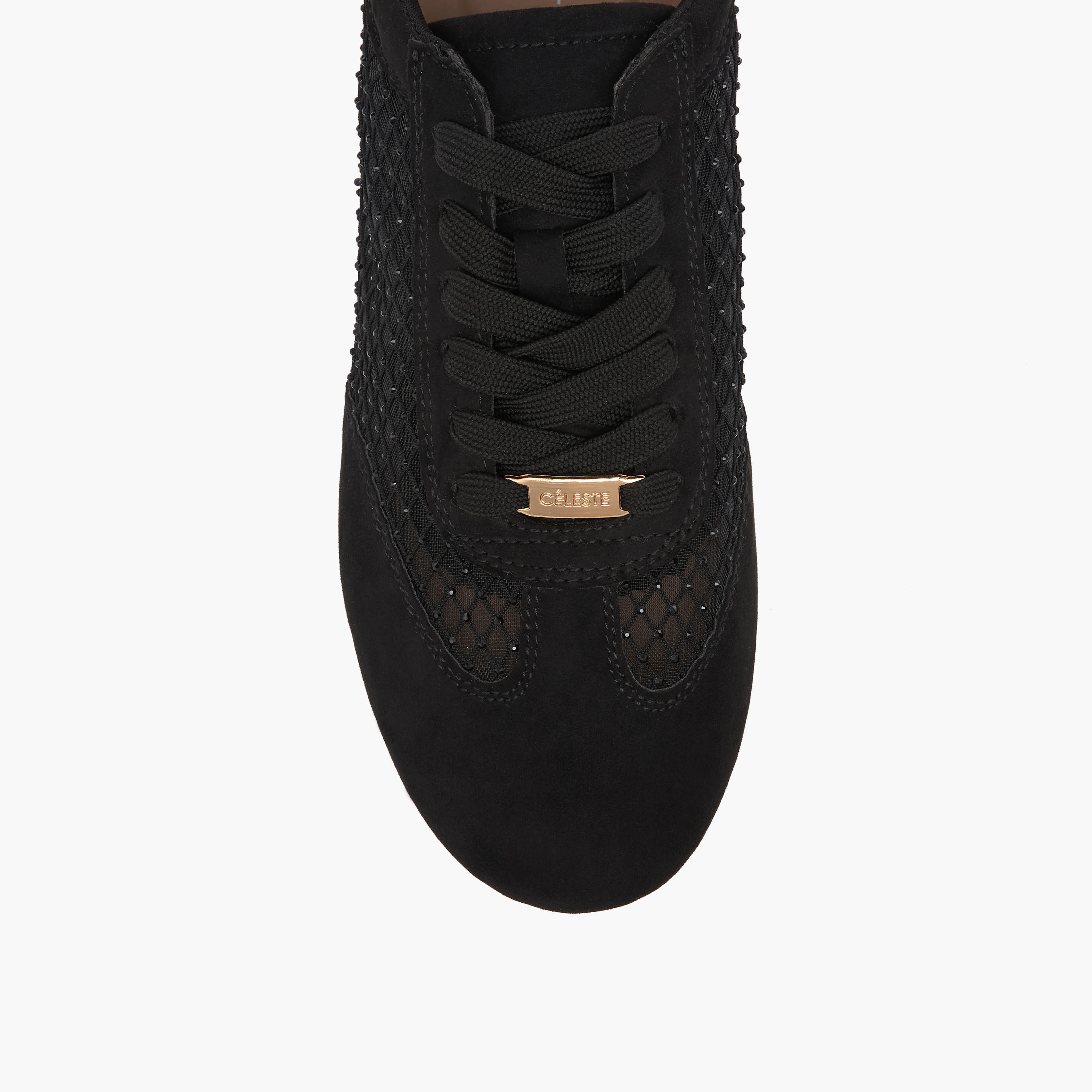 Celeste Women Mesh Detail Lace-Up Sneakers-women-shoes-sneakers-image-5