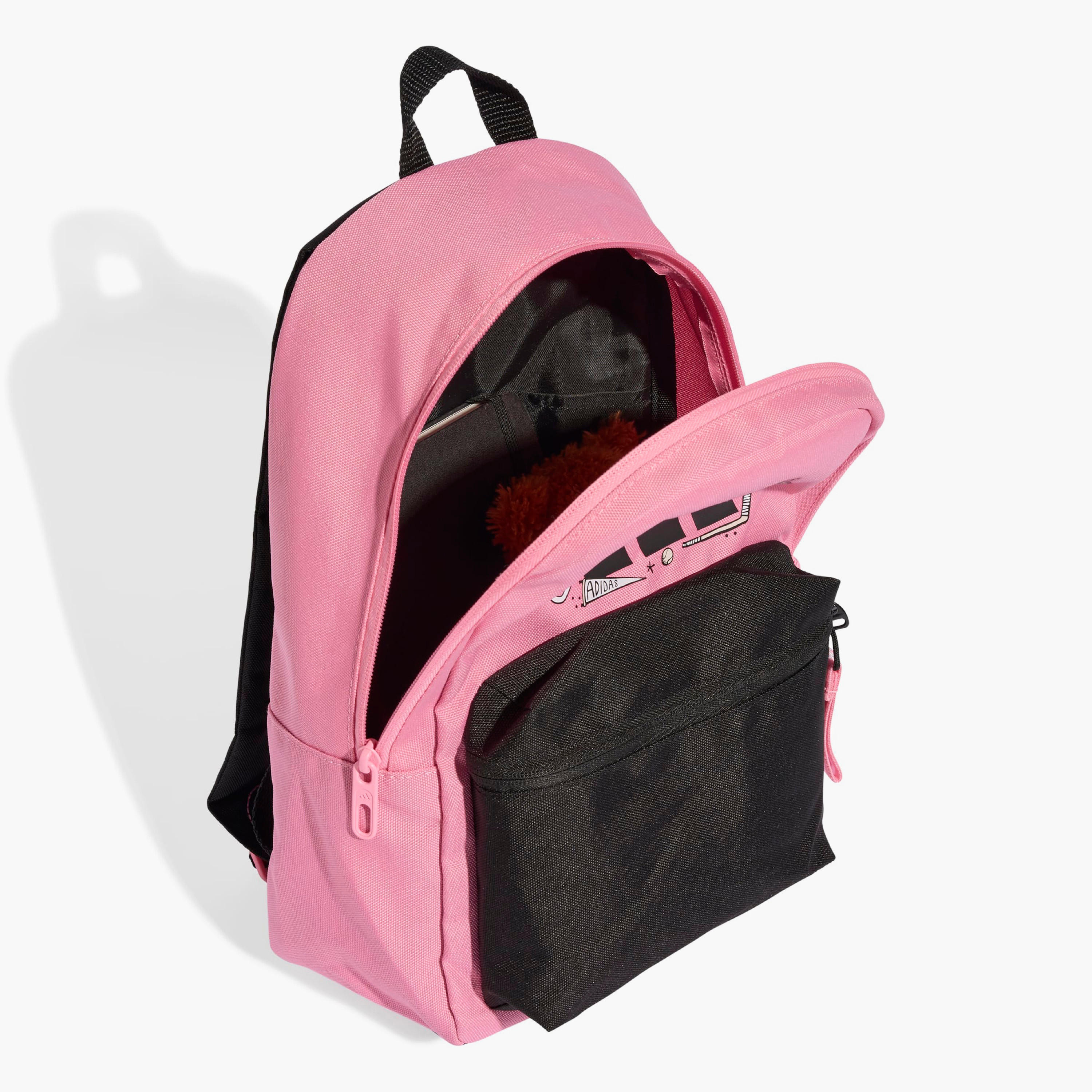 adidas Doodle Print School Backpack with Adjustable Shoulder Straps and Zip Closure-school-bagsandbackpacks-backpacks-image-3