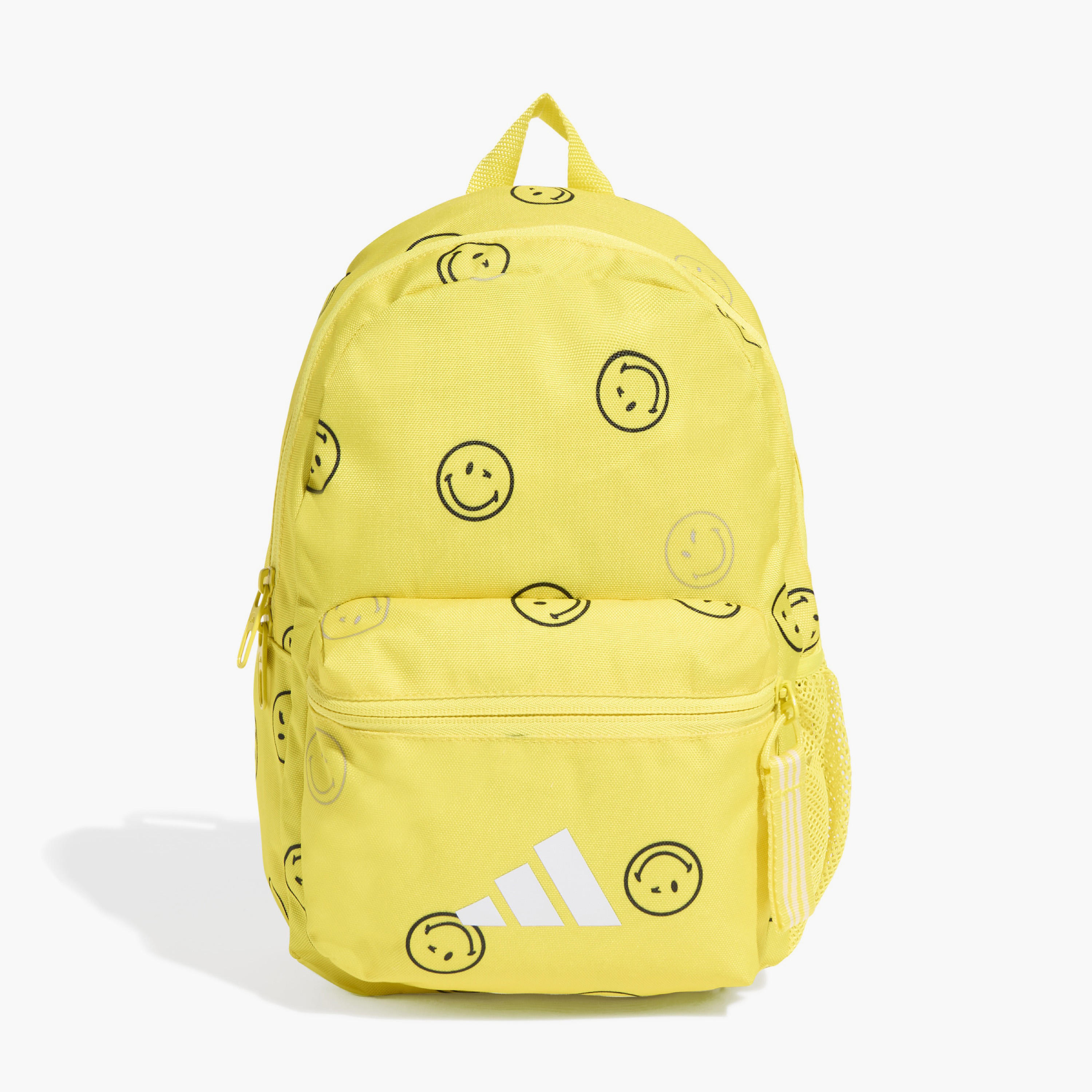 adidas Smiley Print School Backpack with Adjustable Shoulder Straps and Zip Closure - 11x25x34 cm-school-bagsandbackpacks-backpacks-image-1