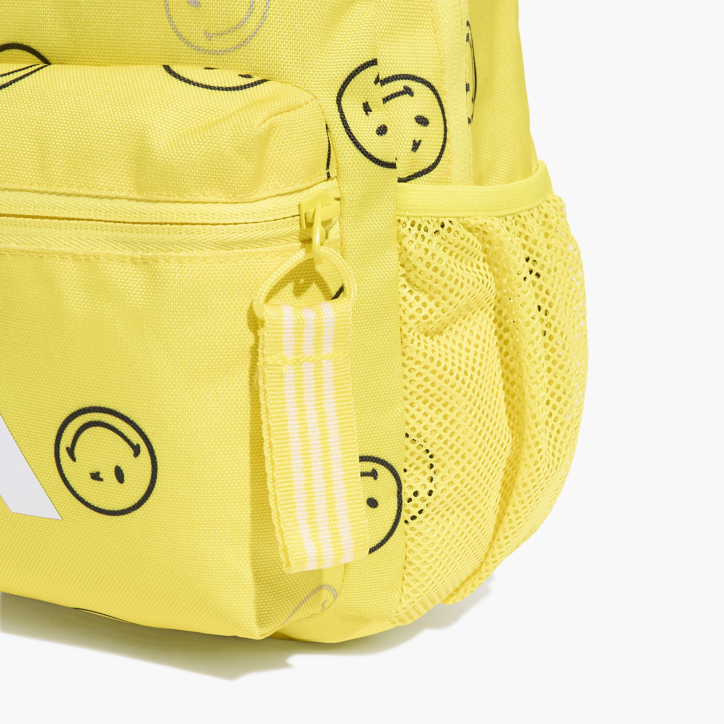 adidas Smiley Print School Backpack with Adjustable Shoulder Straps and Zip Closure - 11x25x34 cm-school-bagsandbackpacks-backpacks-image-4