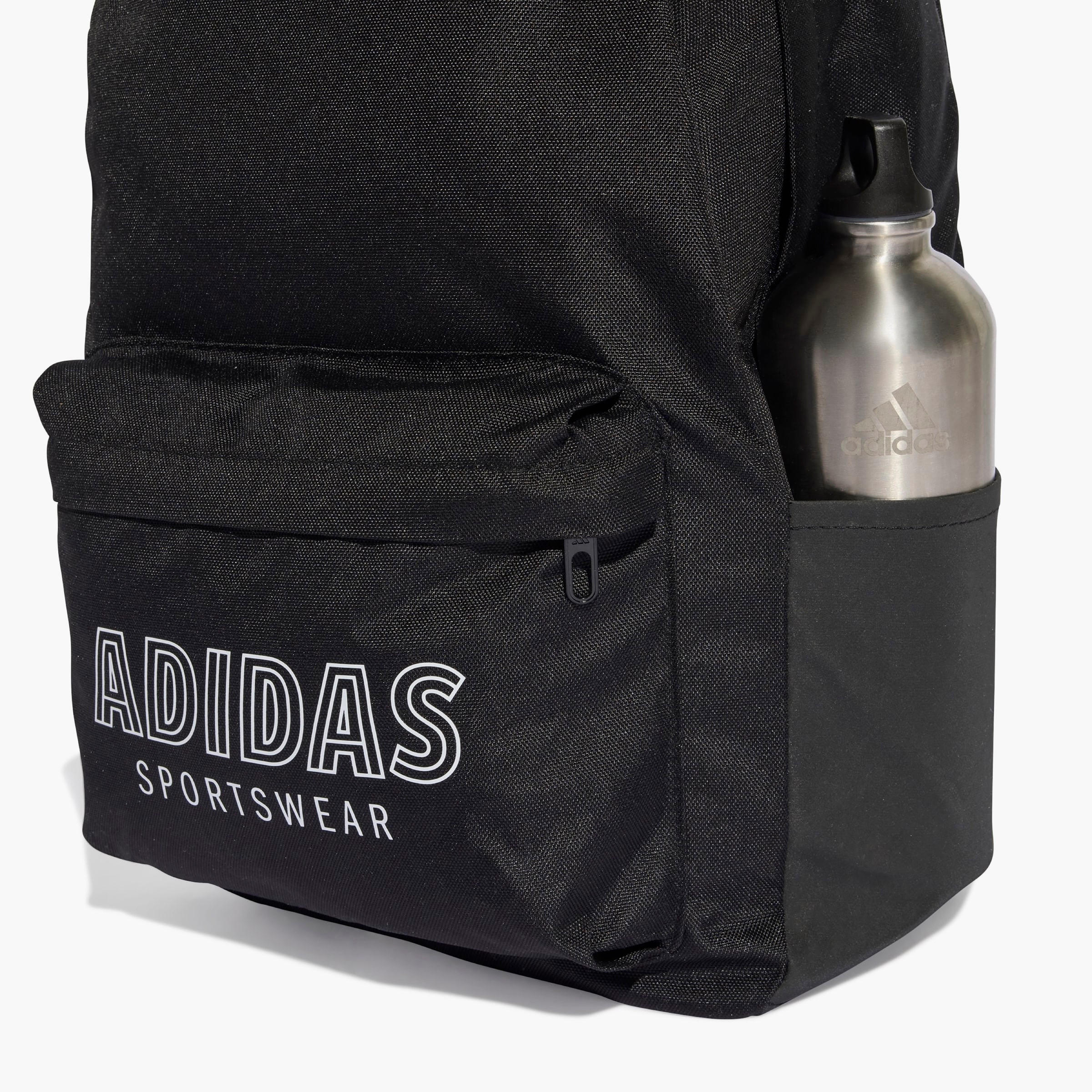 adidas Logo Print School Backpack with Adjustable Shoulder Straps-school-bagsandbackpacks-backpacks-image-4