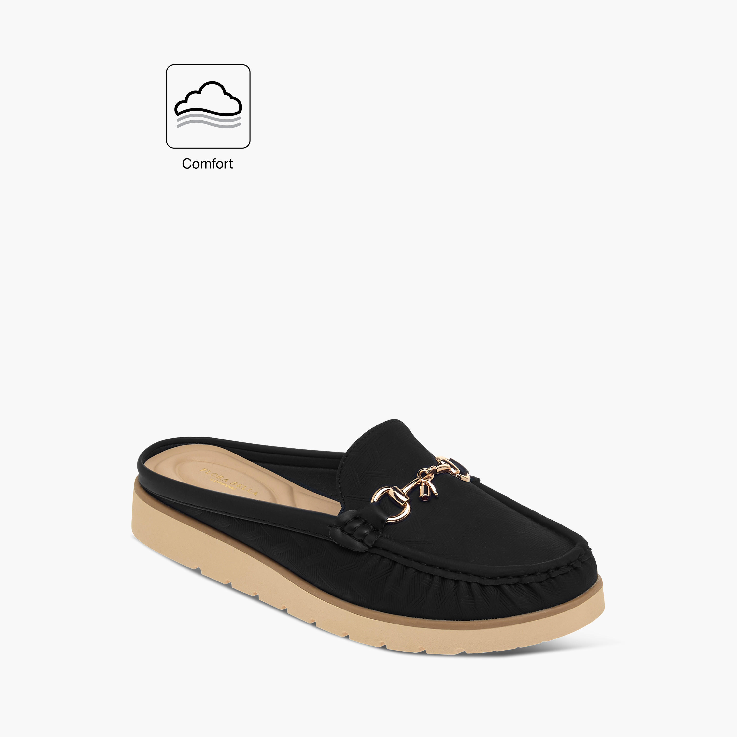 Flora Bella Metal Accent Slip-On Comfort Mules-women-shoes-flats-mules-image-2