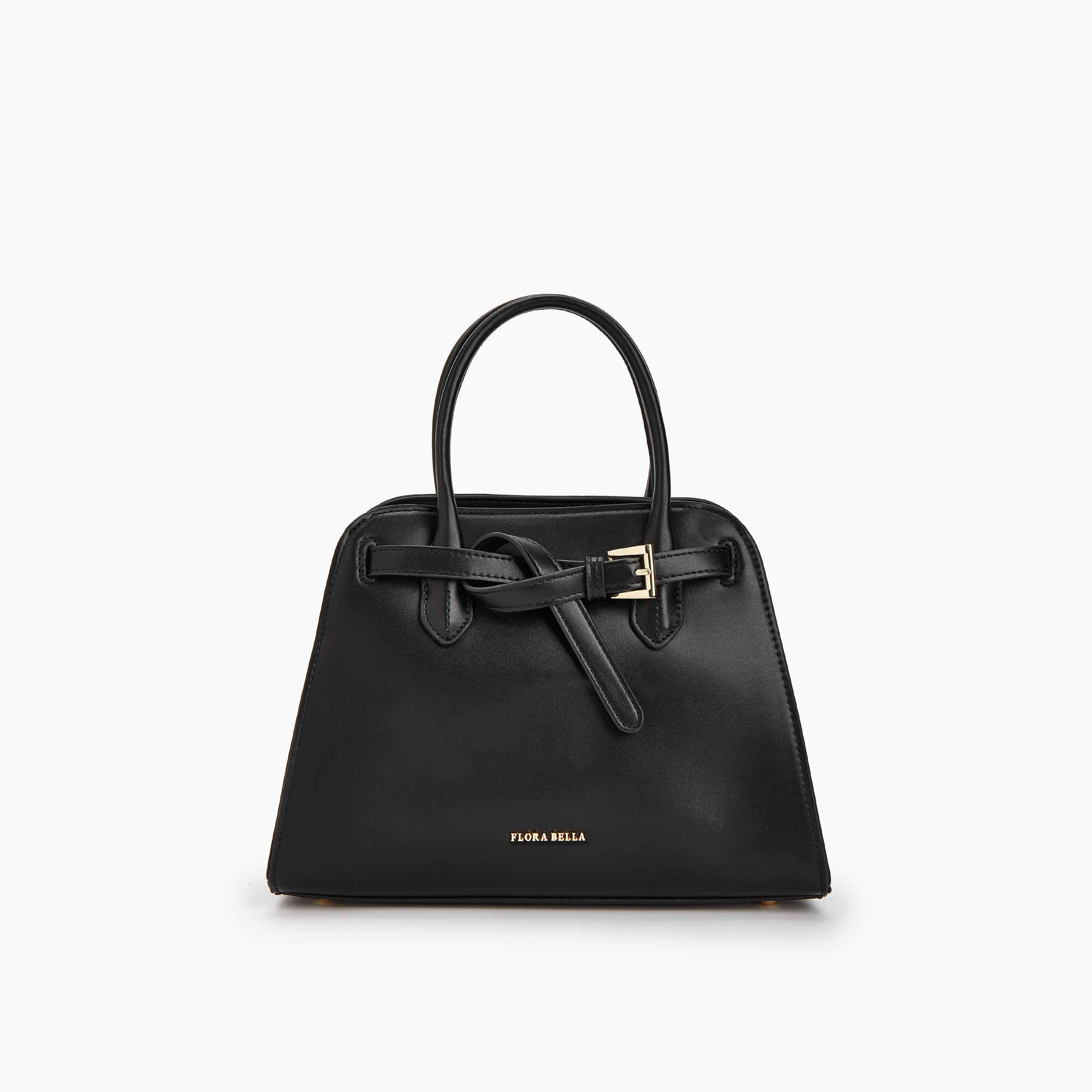 Flora Bella Solid Tote Bag with Detachable Strap and Zip Closure-women-bagsandwallets-handbags-image-1