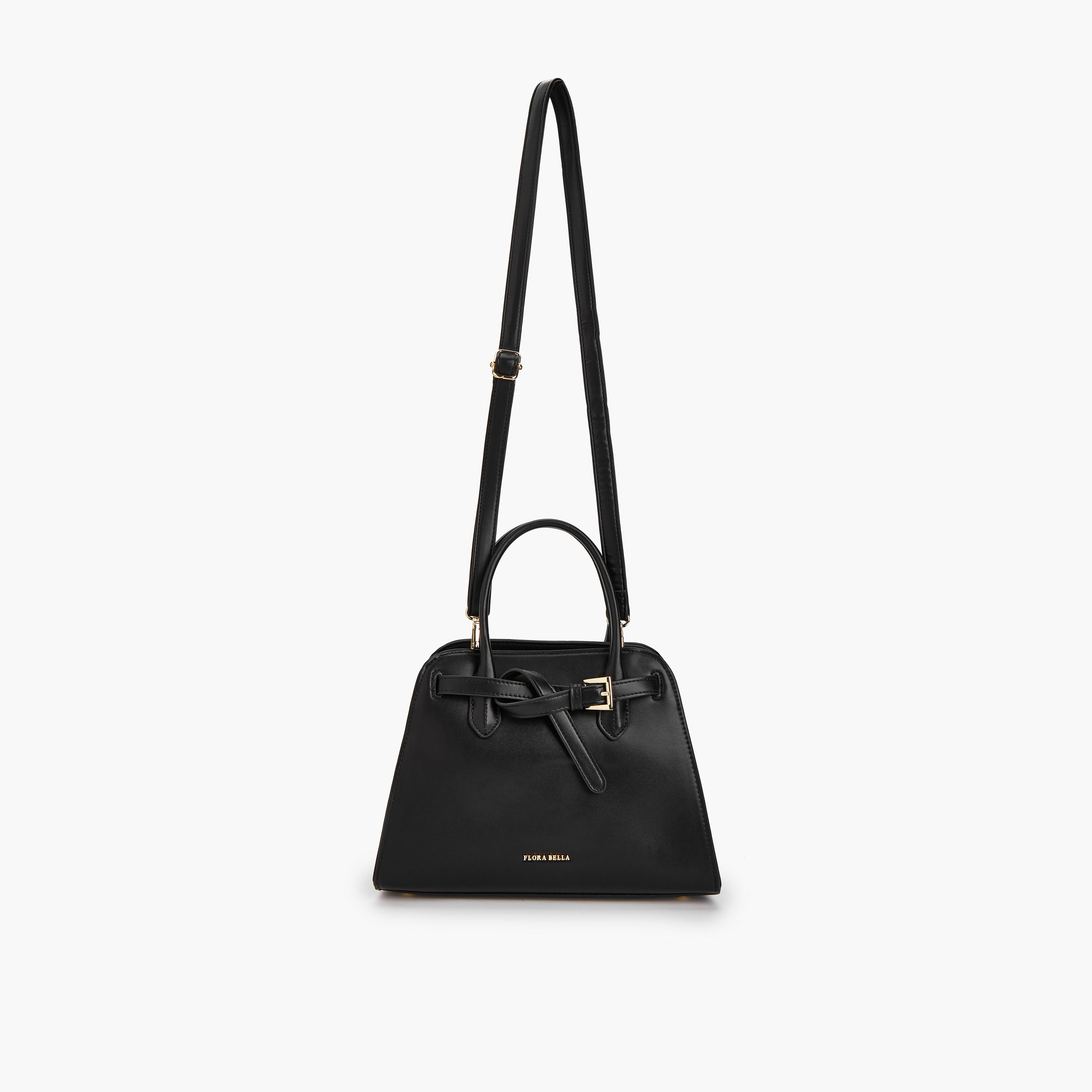 Flora Bella Solid Tote Bag with Detachable Strap and Zip Closure-women-bagsandwallets-handbags-image-4
