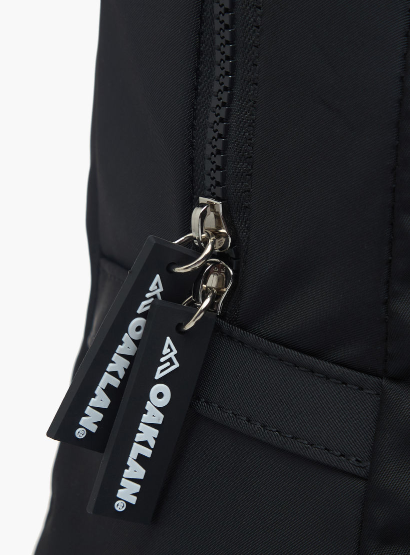 Oaklan by Shoexpress Logo Print School Backpack with Zip Closure and Pouch - 32x13x45 cm-school-bagsandbackpacks-backpacks-image-7