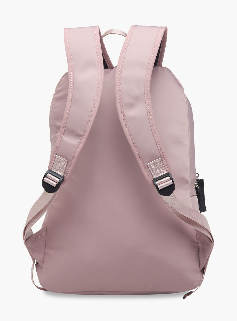 Oaklan by Shoexpress Logo Print School Backpack with Zip Closure and Pouch - 32x13x45 cm-school-bagsandbackpacks-backpacks-image-6