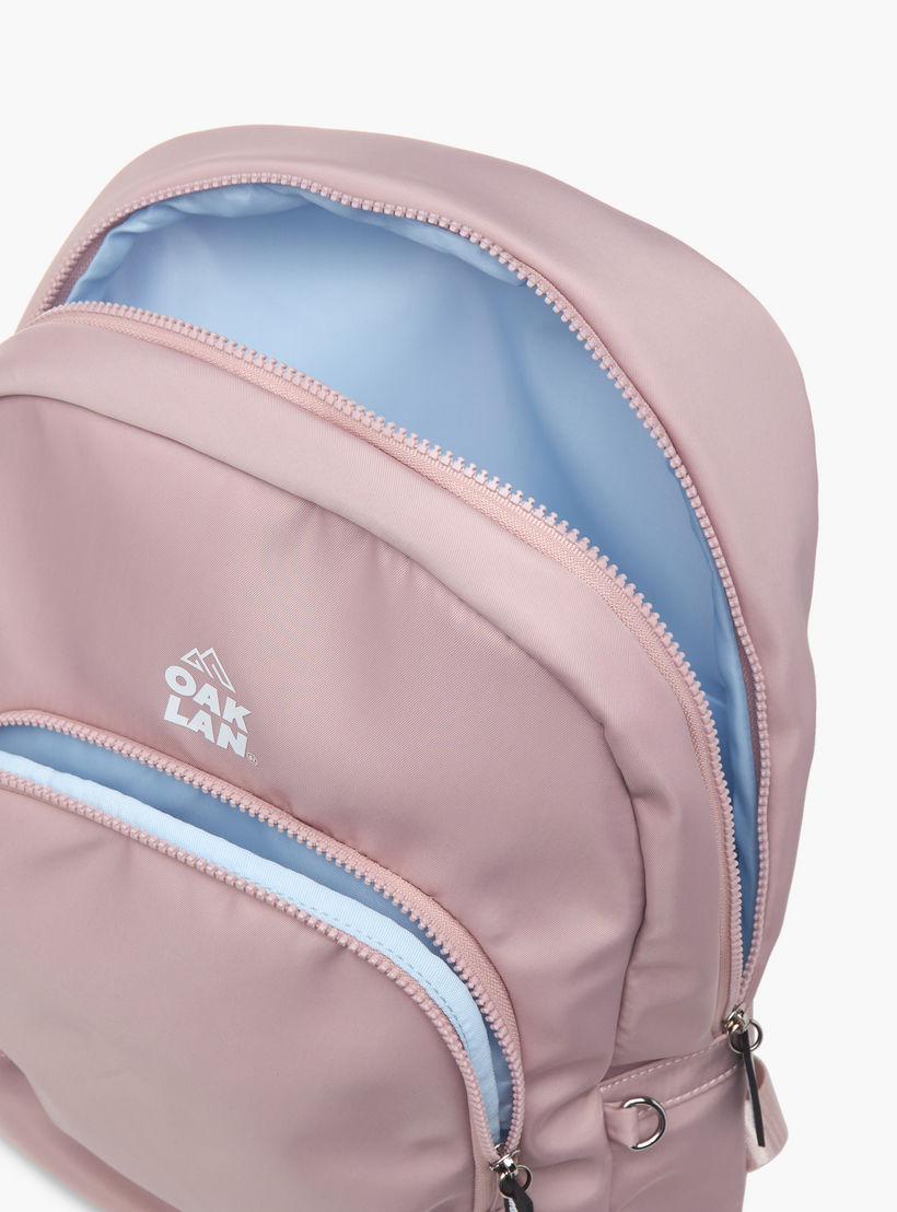 Oaklan by Shoexpress Logo Print School Backpack with Zip Closure and Pouch - 32x13x45 cm-school-bagsandbackpacks-backpacks-image-9