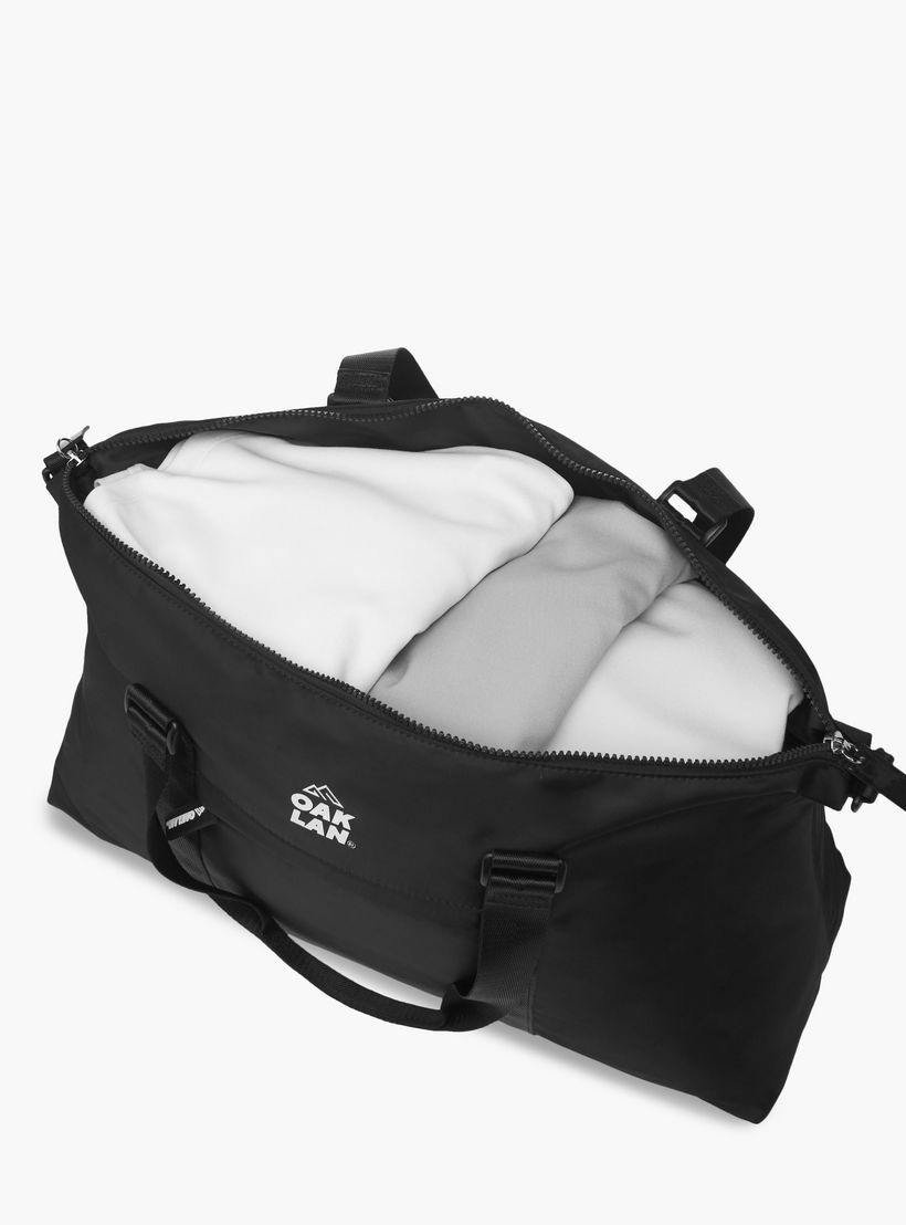 Oaklan by Shoexpress Logo Print Duffle Bag with Double Handles and Zip Closure-women-bagsandwallets-handbags-image-9