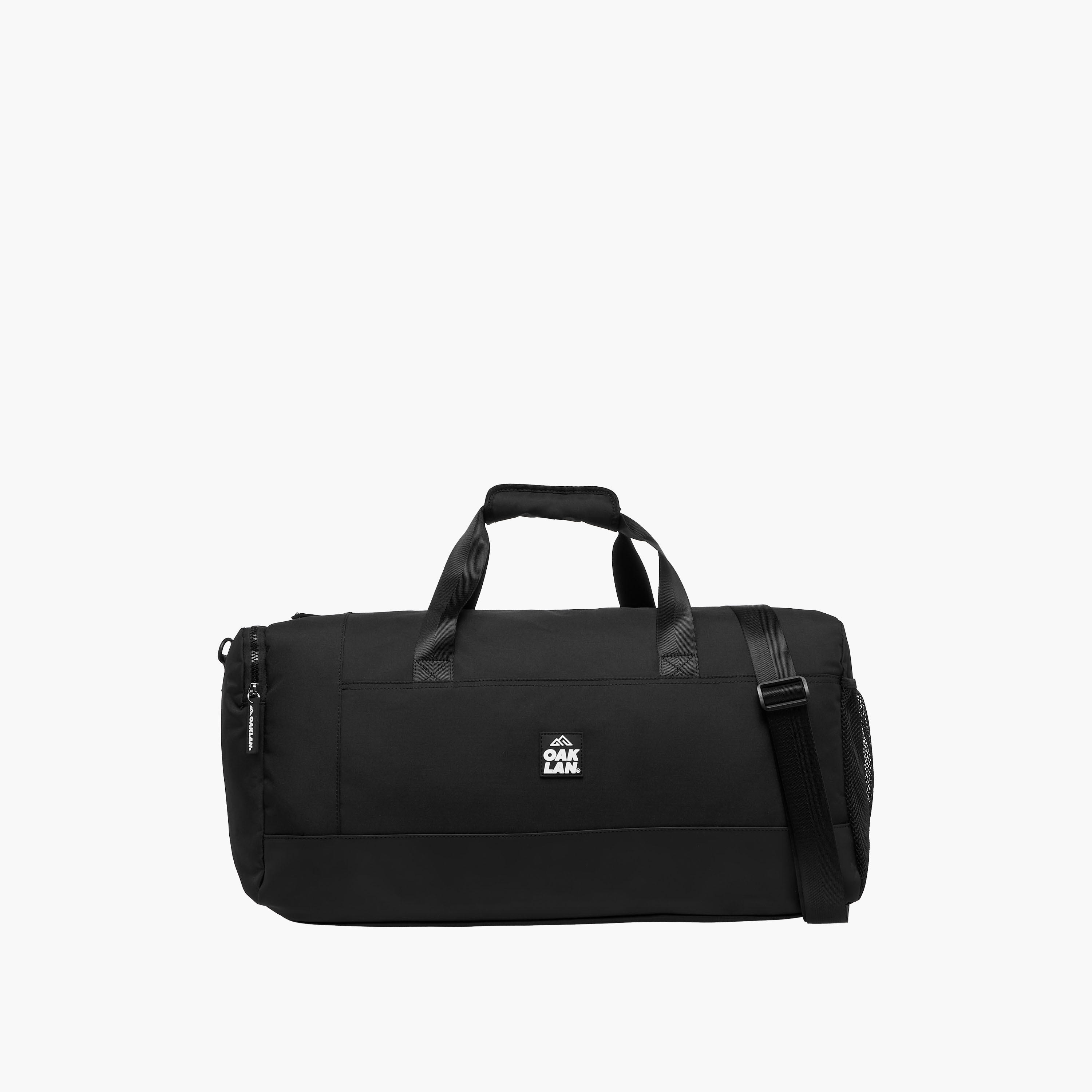 Oaklan by Shoexpress Solid Duffle Bag with Double Handles and Zip Closure-women-bagsandwallets-handbags-image-1