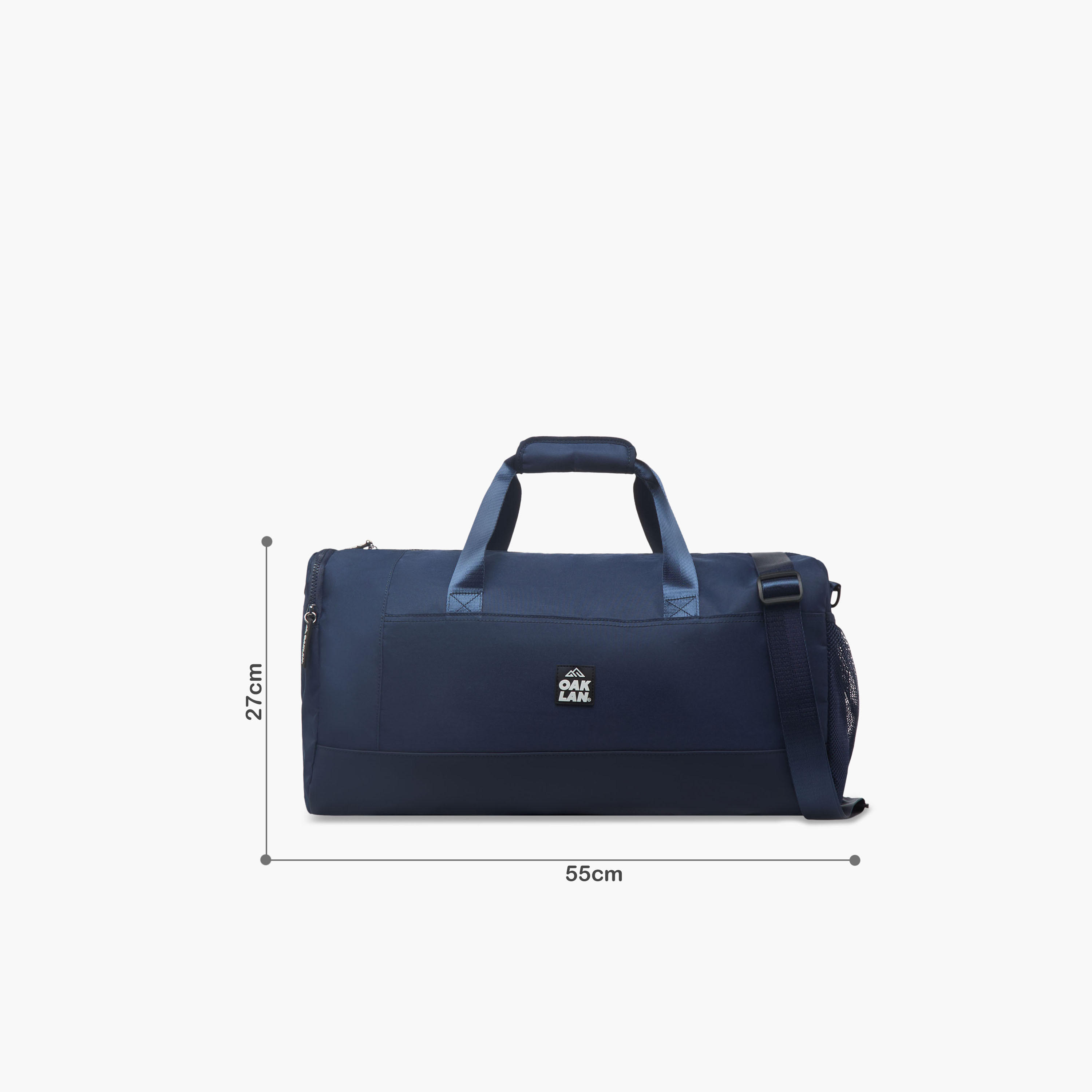 Oaklan by Shoexpress Solid Duffle Bag with Double Handles and Zip Closure-women-bagsandwallets-handbags-image-2