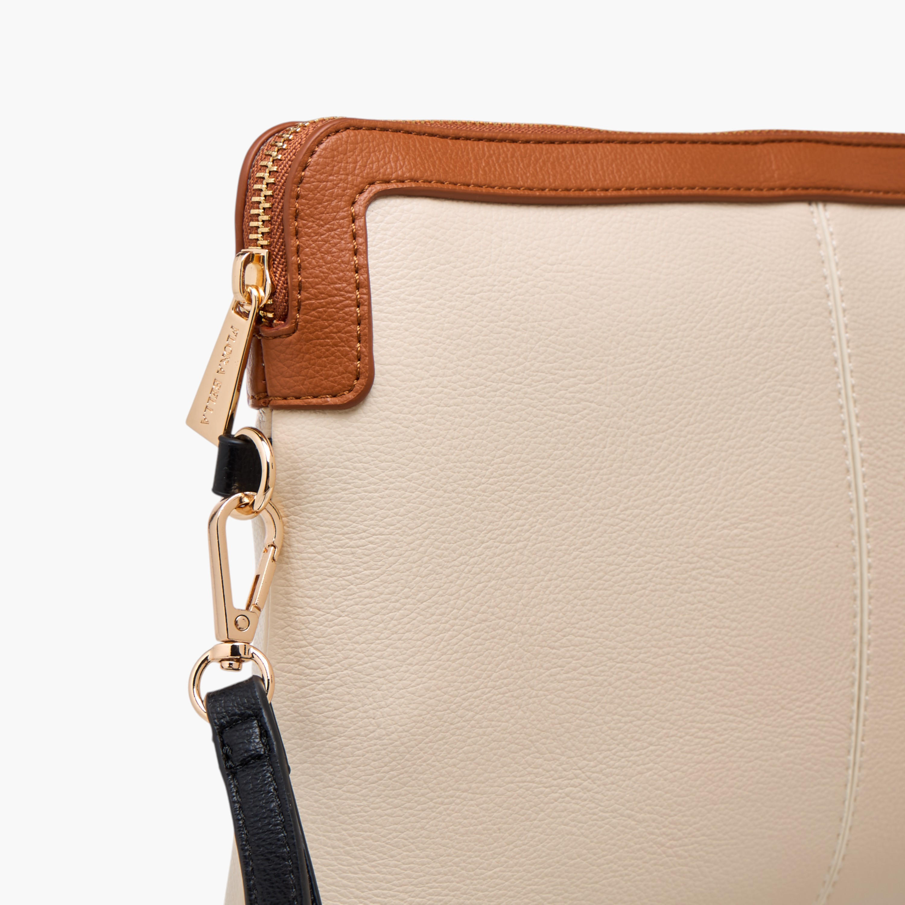شنطة كلاتش بقصة مغايرة وسحاب إغلاق من فلورا بيلا-women-bagsandwallets-handbags-image-3