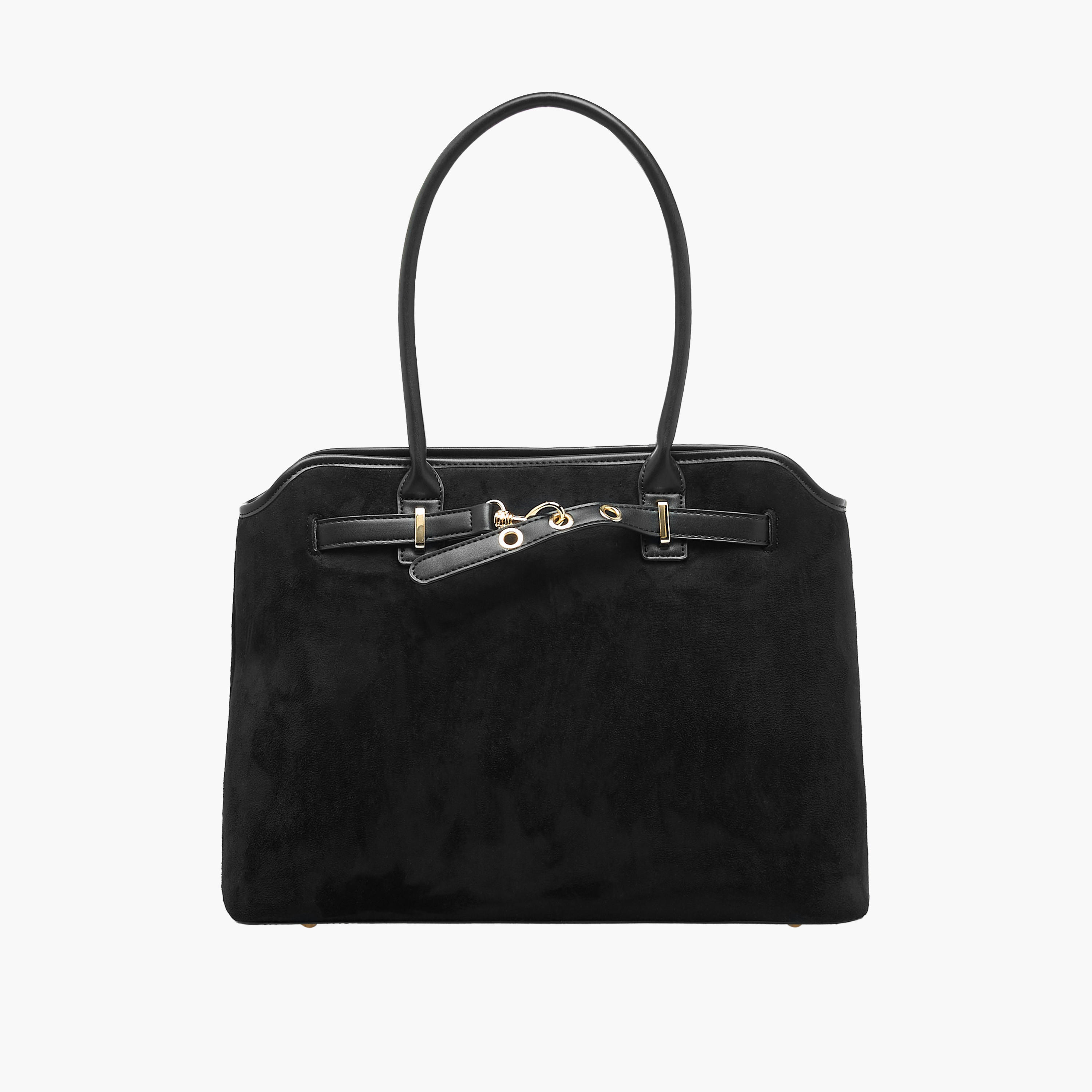 شنطة توتي سادة بسحاب إغلاق ومقابض مزدوجة من فلورا بيلا-women-bagsandwallets-handbags-image-1