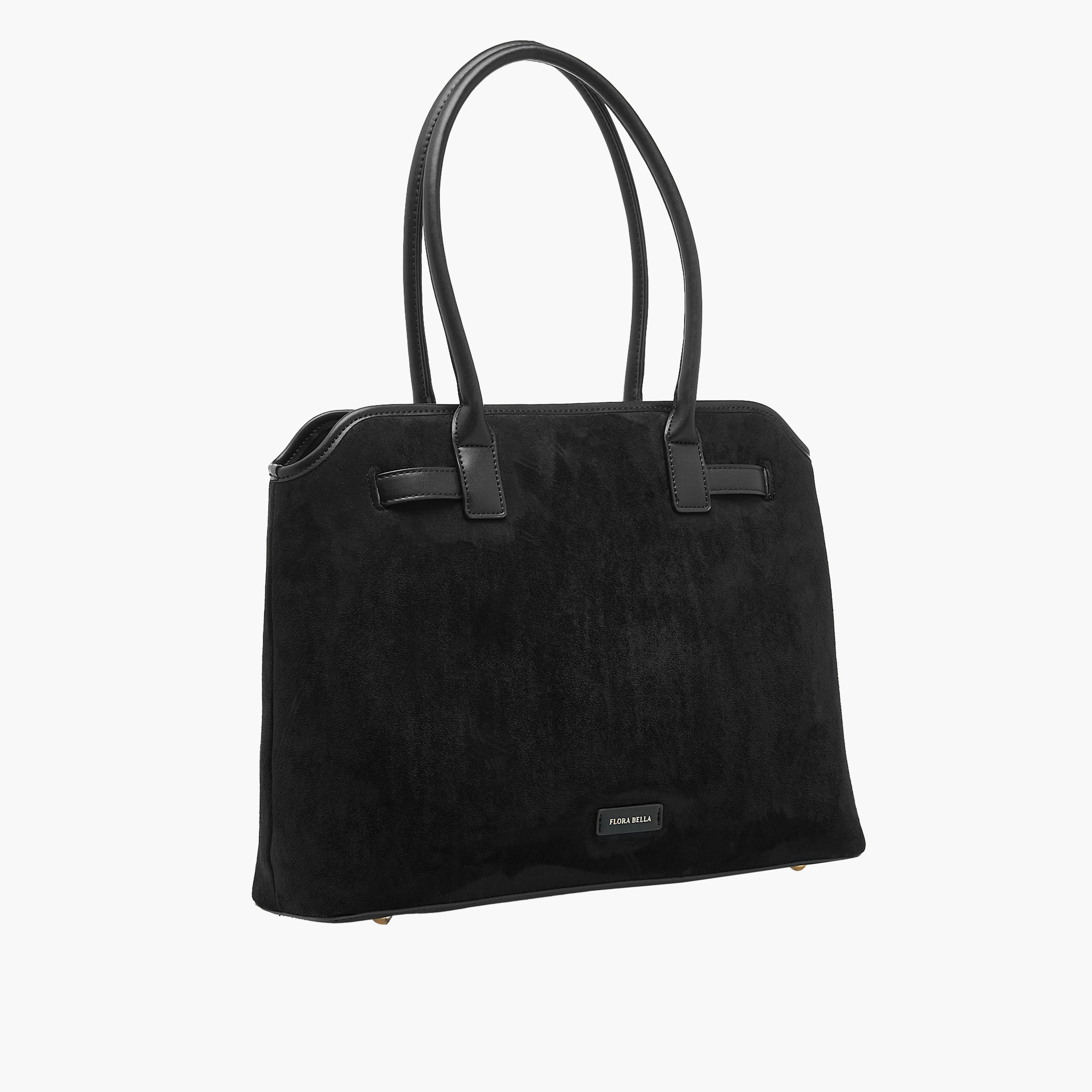 شنطة توتي سادة بسحاب إغلاق ومقابض مزدوجة من فلورا بيلا-women-bagsandwallets-handbags-image-5