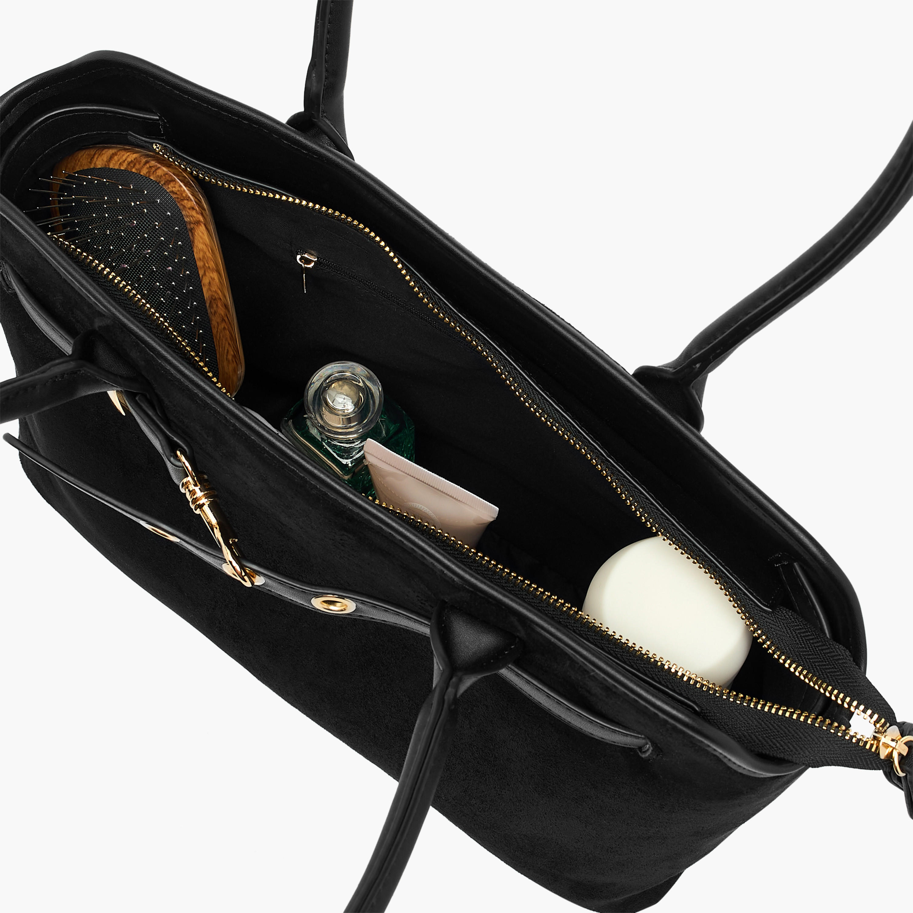 شنطة توتي سادة بسحاب إغلاق ومقابض مزدوجة من فلورا بيلا-women-bagsandwallets-handbags-image-9