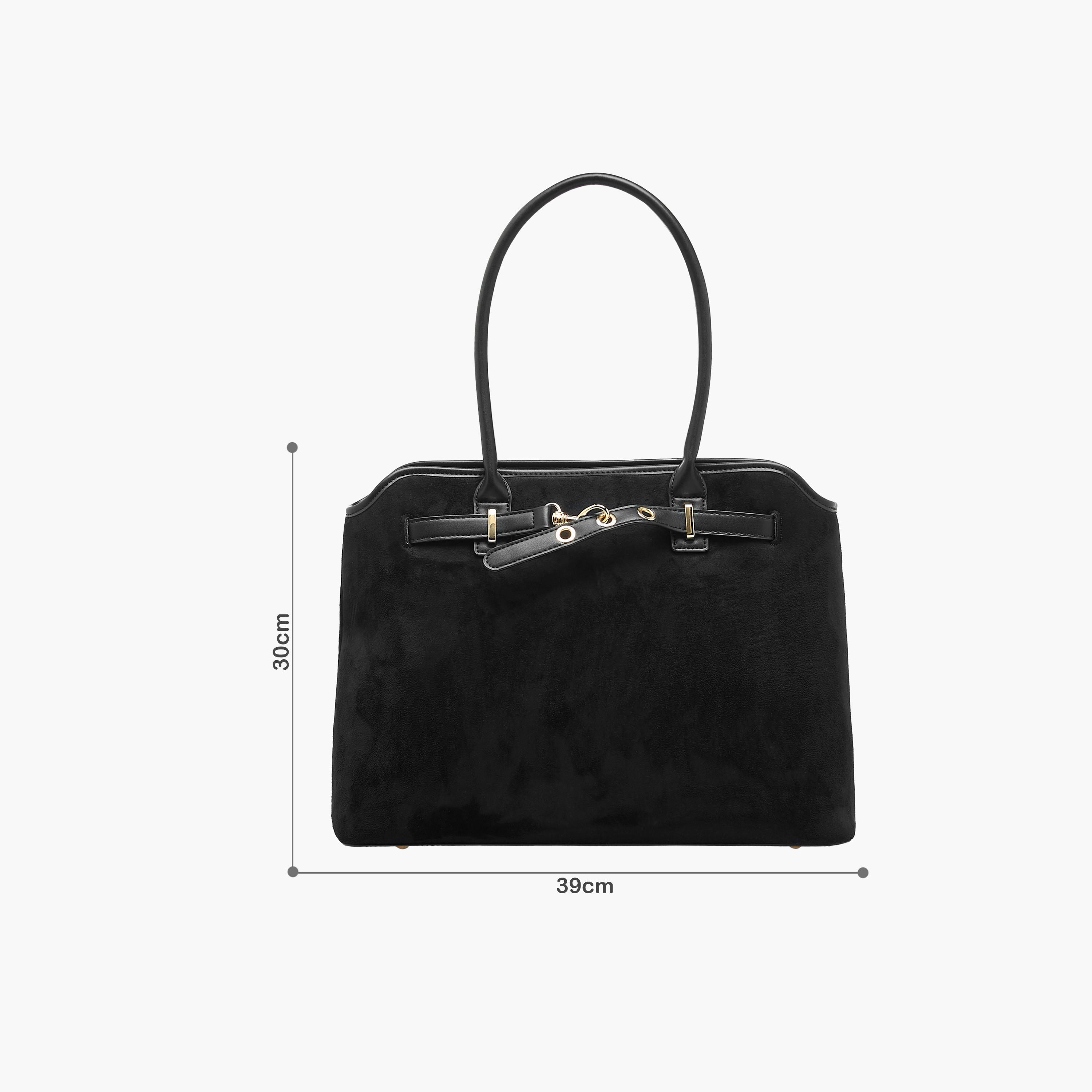 شنطة توتي سادة بسحاب إغلاق ومقابض مزدوجة من فلورا بيلا-women-bagsandwallets-handbags-image-2