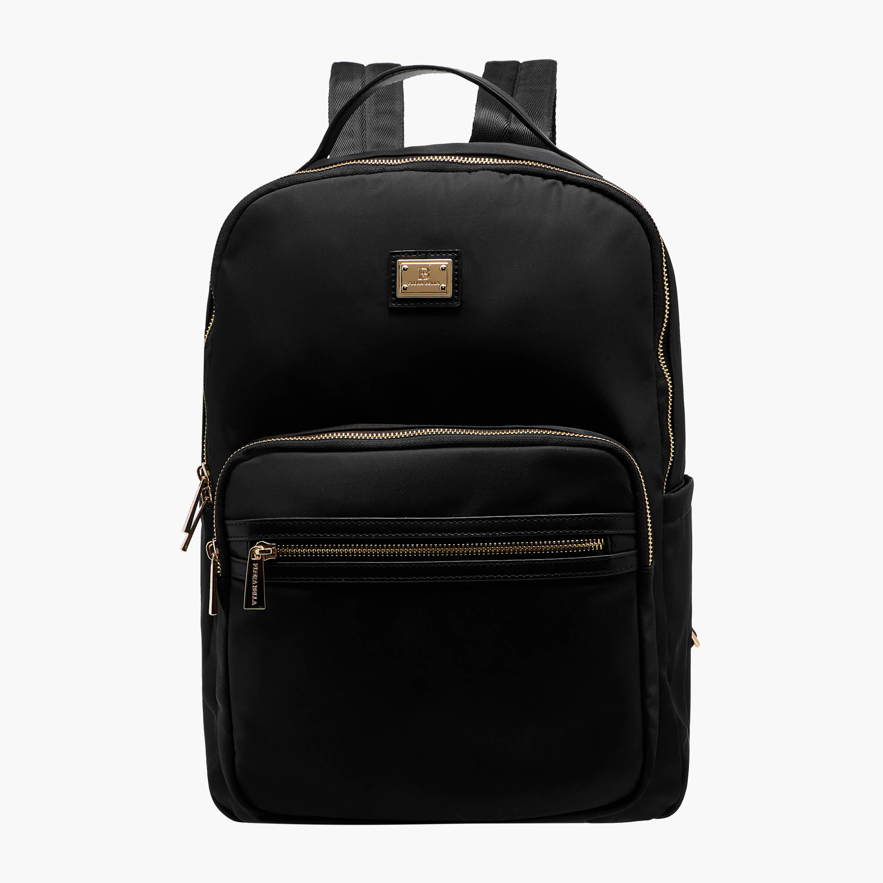 Flora Bella Solid Backpack with Adjustable Straps and Zip Closure - 13x29x38 cm-men-bags-image-1