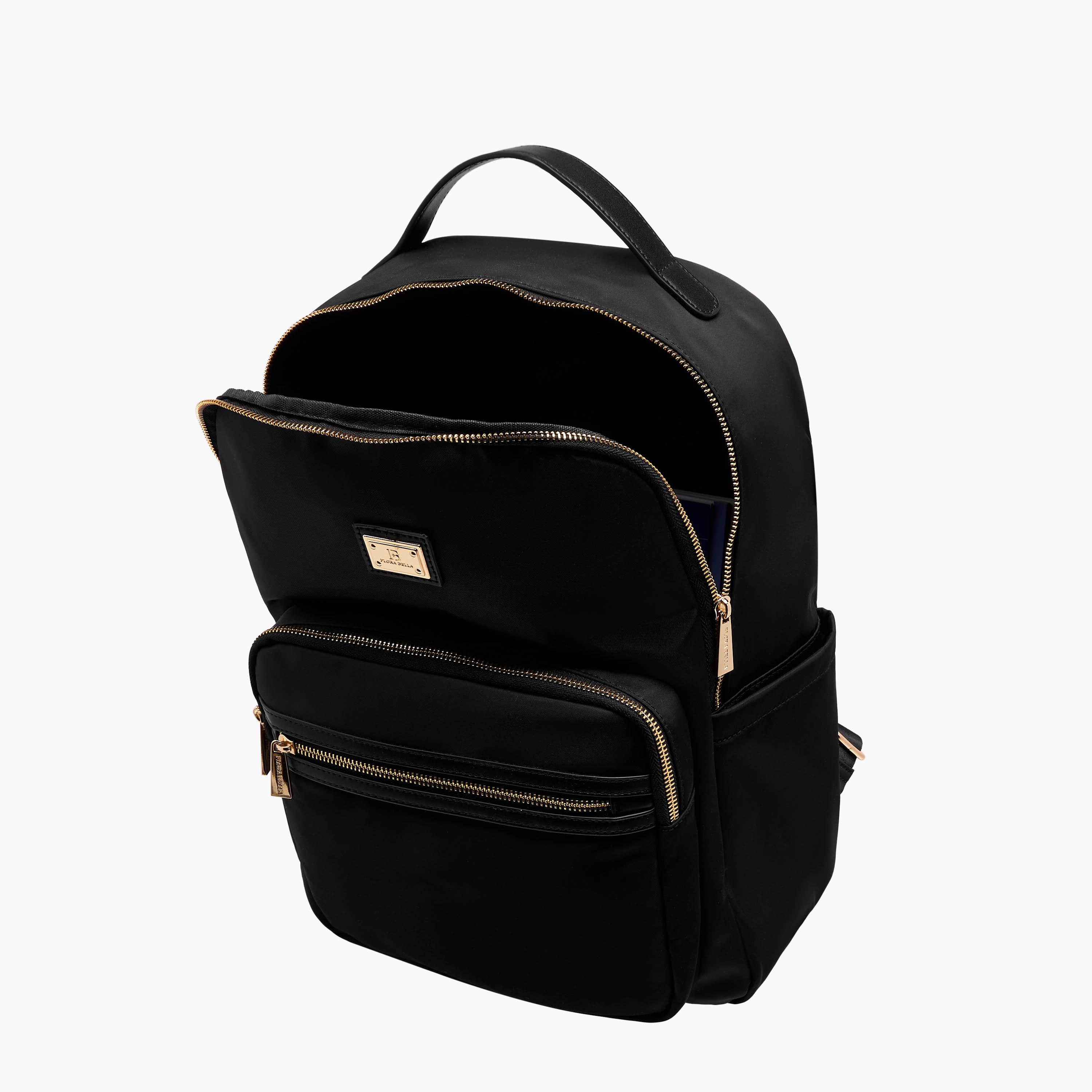 شنطة ظهر سادة بأحزمة قابلة للتعديل وسحاب إغلاق من فلورا بيلا - 13x29x38 سم-men-bags-image-2