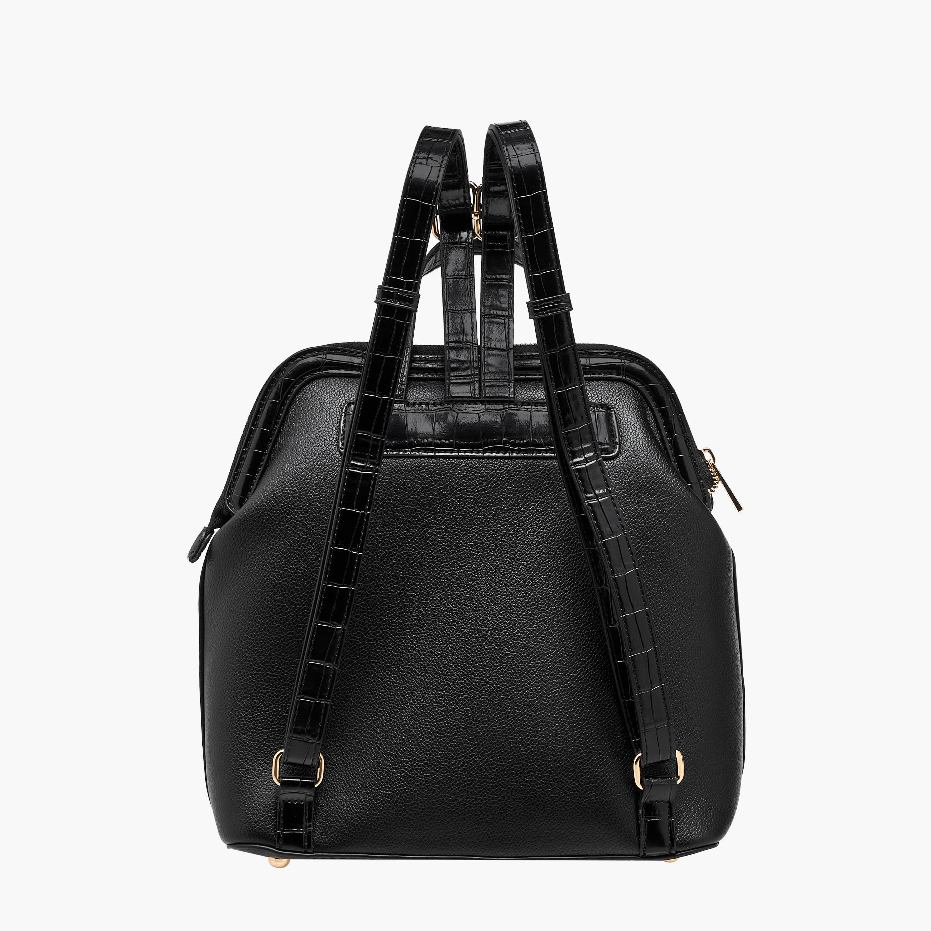 Flora Bella Solid Backpack with Adjustable Straps and Zip Closure - 11x26x28 cm-women-bagsandwallets-backpacks-image-5