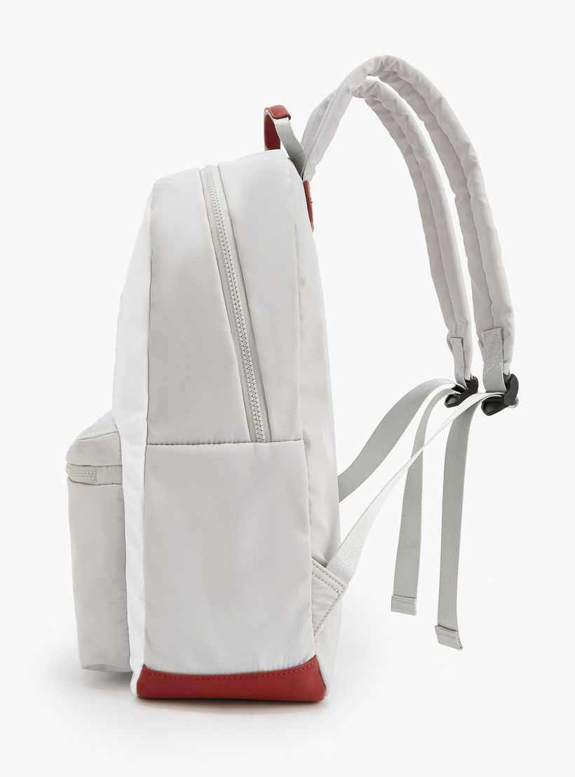 Lee Cooper Logo Print Backpack with Front Pocket-women-bagsandwallets-backpacks-image-6