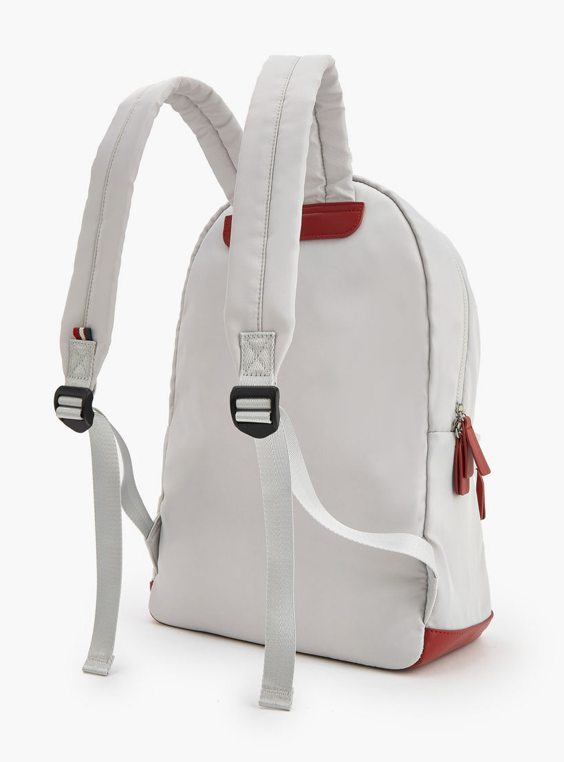 Lee Cooper Logo Print Backpack with Front Pocket-women-bagsandwallets-backpacks-image-7