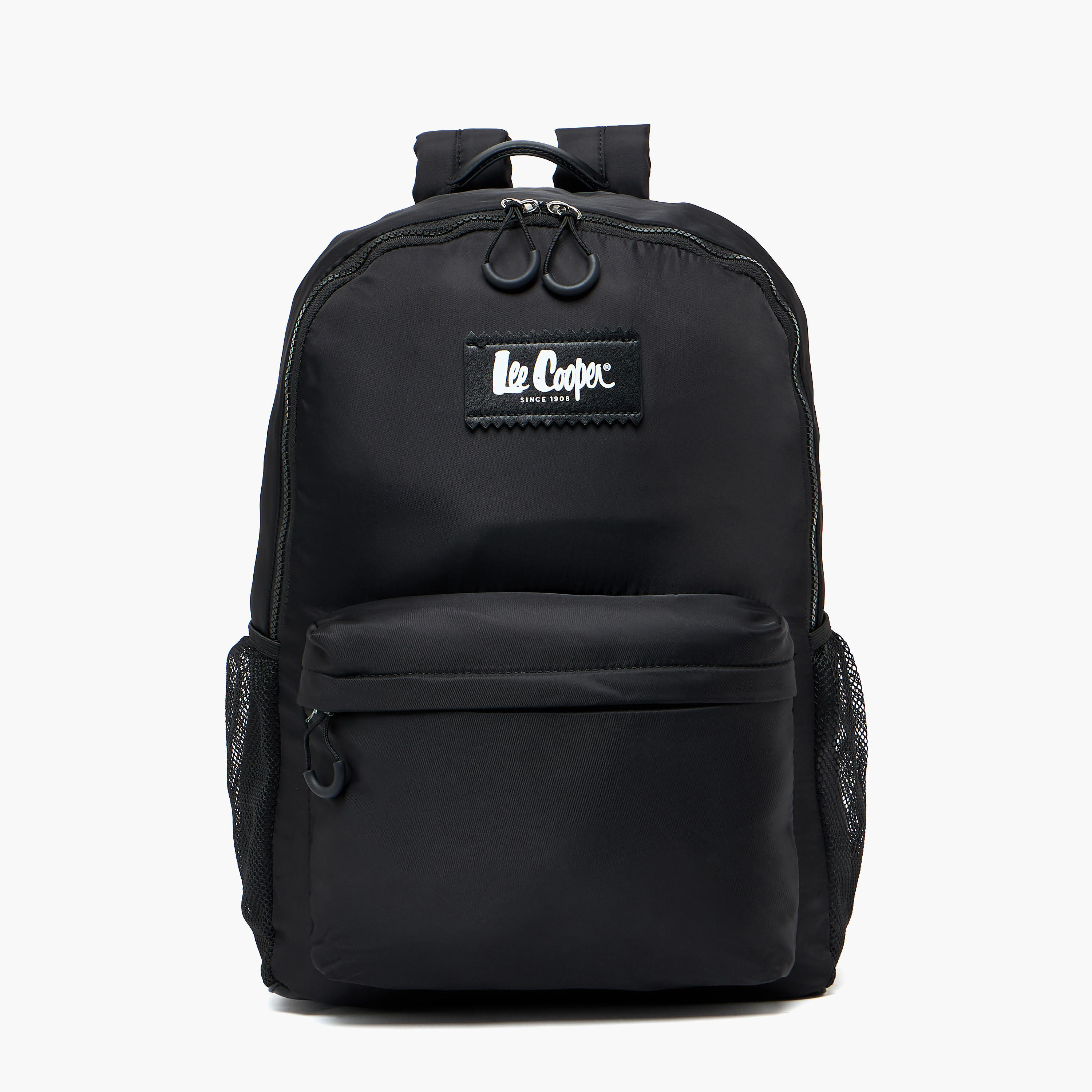 Lee Cooper Logo Applique Backpack with Padded Shoulder Straps-women-bagsandwallets-backpacks-image-1