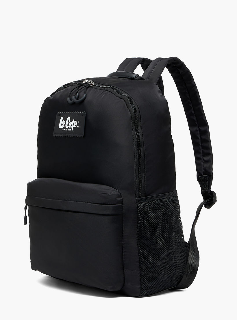 Lee Cooper Logo Applique Backpack with Padded Shoulder Straps-women-bagsandwallets-backpacks-image-4