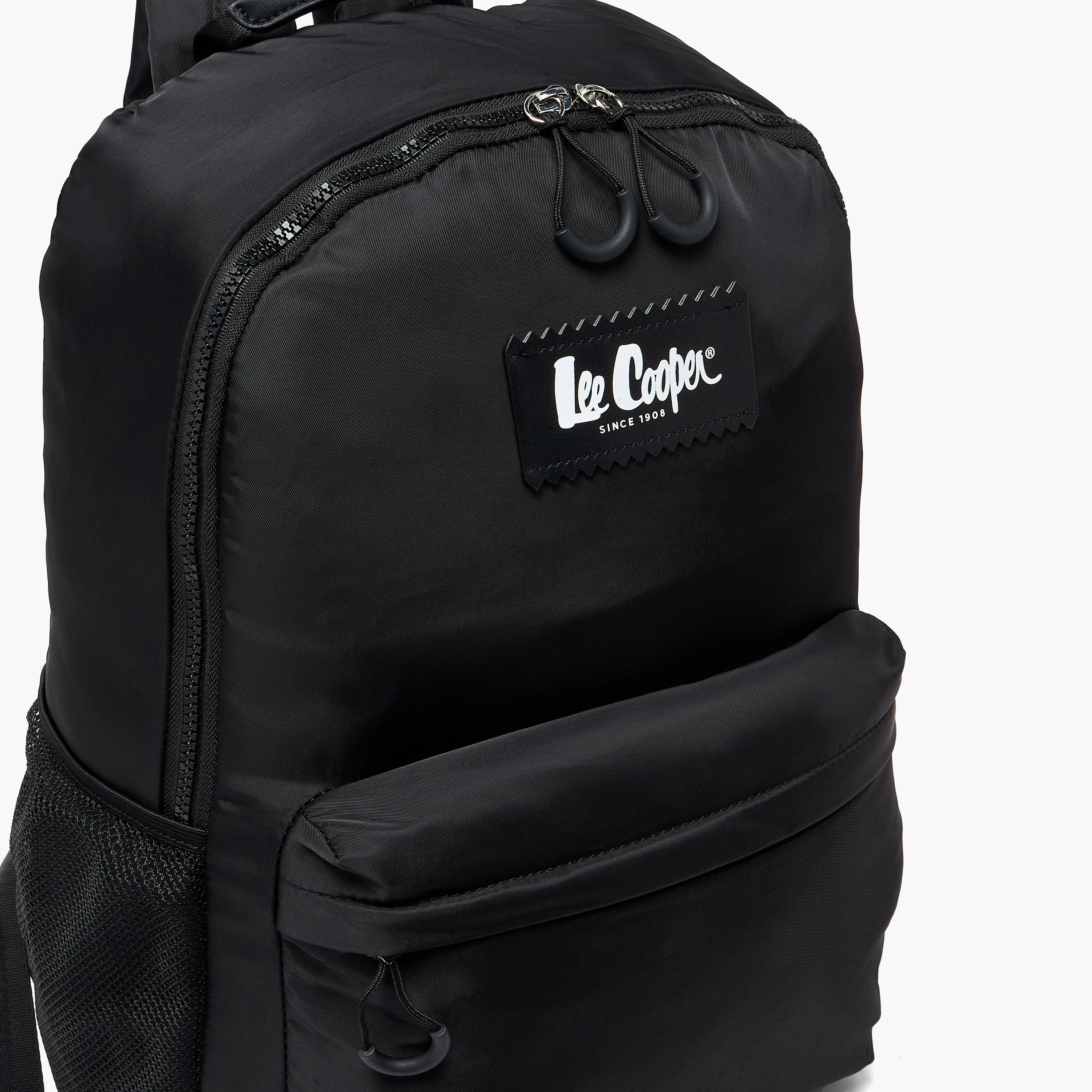 Lee Cooper Logo Applique Backpack with Padded Shoulder Straps-women-bagsandwallets-backpacks-image-2