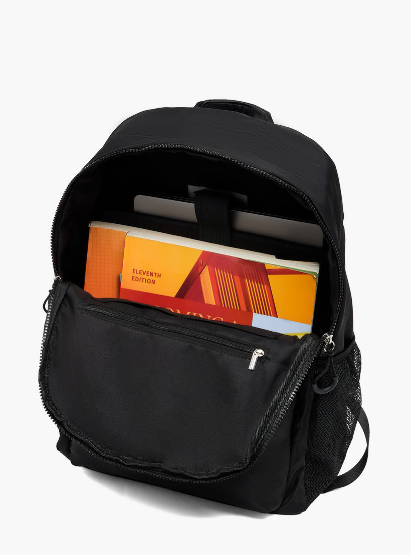 Lee Cooper Logo Applique Backpack with Padded Shoulder Straps-women-bagsandwallets-backpacks-image-6