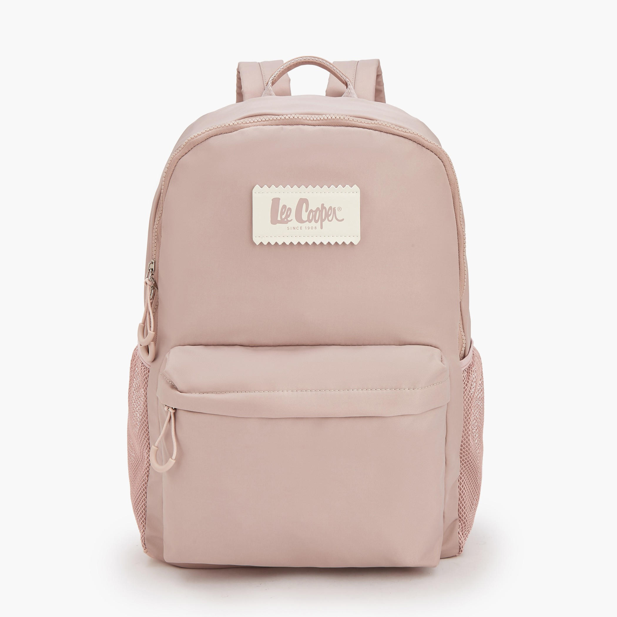 Lee Cooper Logo Applique Backpack with Padded Shoulder Straps-women-bagsandwallets-backpacks-image-1