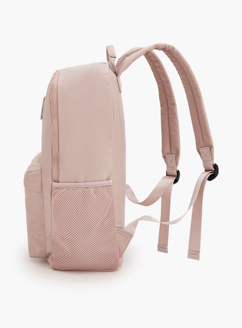 Lee Cooper Logo Applique Backpack with Padded Shoulder Straps-women-bagsandwallets-backpacks-image-5