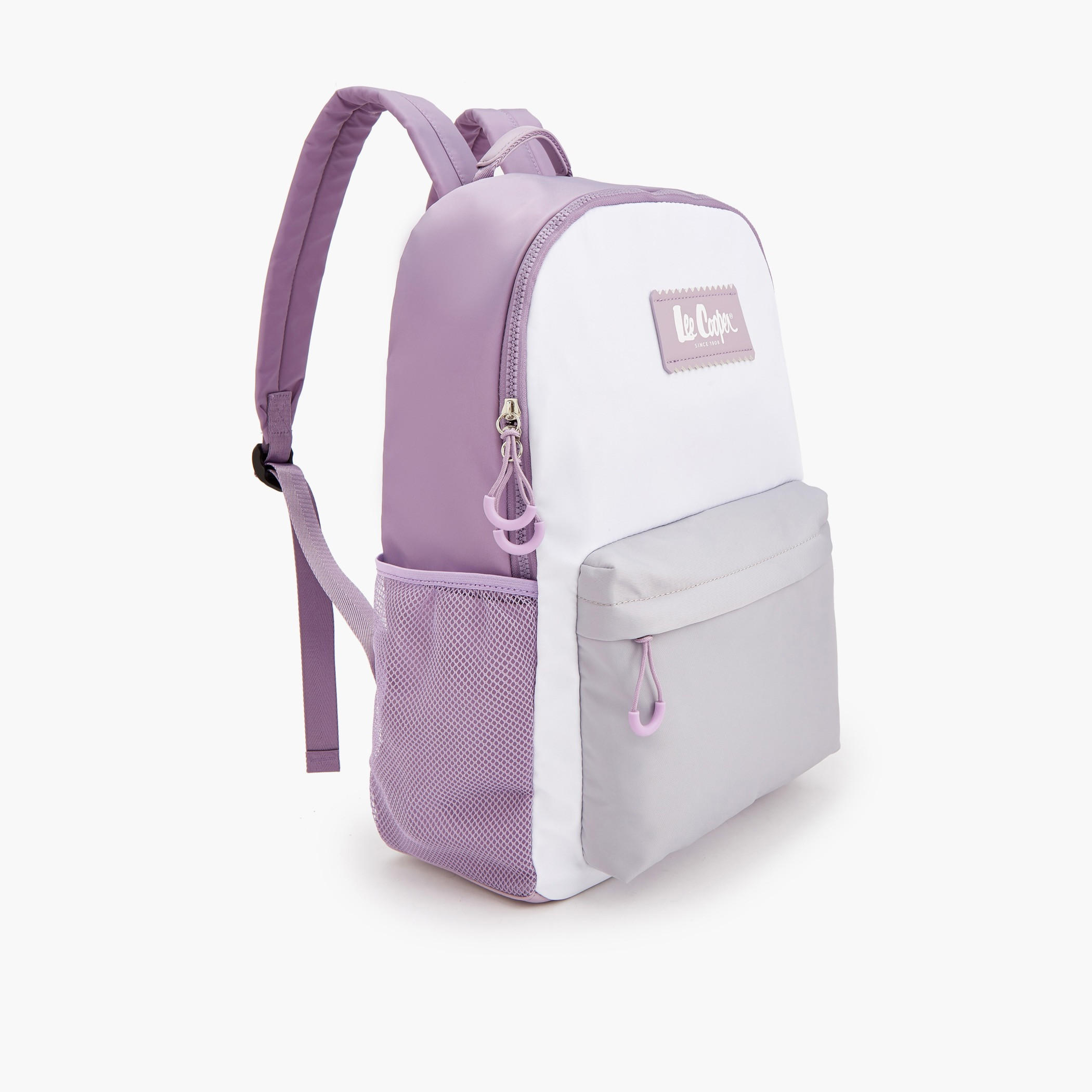 Lee Cooper Colourblock Backpack with Padded Shoulder Straps-women-bagsandwallets-backpacks-image-4