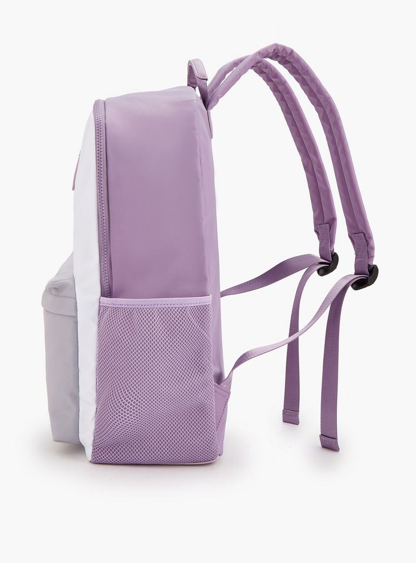 Lee Cooper Colourblock Backpack with Padded Shoulder Straps-women-bagsandwallets-backpacks-image-5