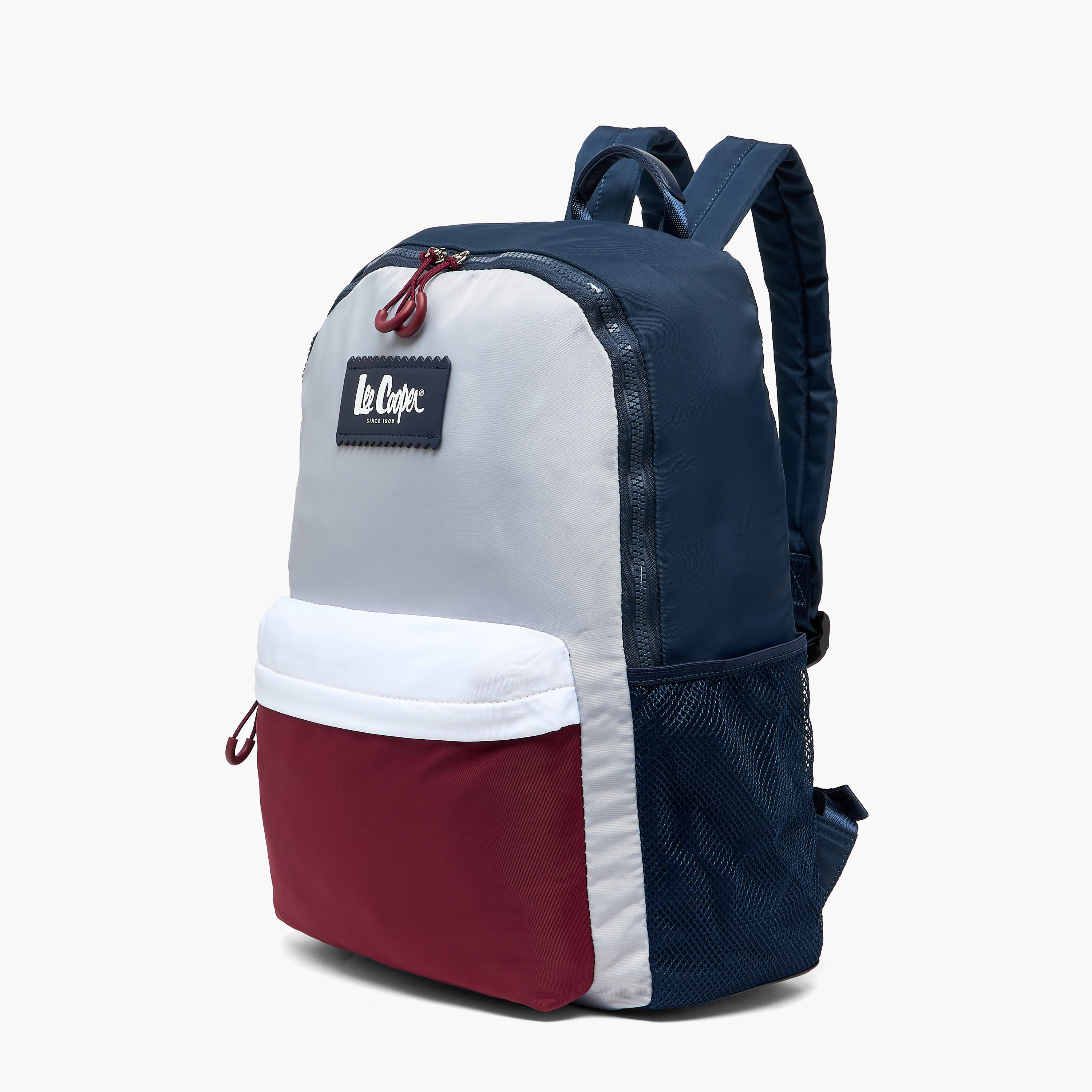 Lee Cooper Colourblock Backpack with Padded Shoulder Straps-women-bagsandwallets-backpacks-image-5