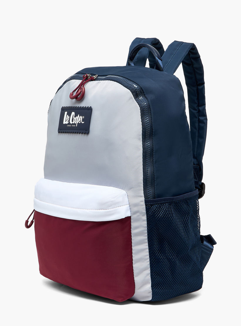 Lee Cooper Colourblock Backpack with Padded Shoulder Straps-women-bagsandwallets-backpacks-image-5