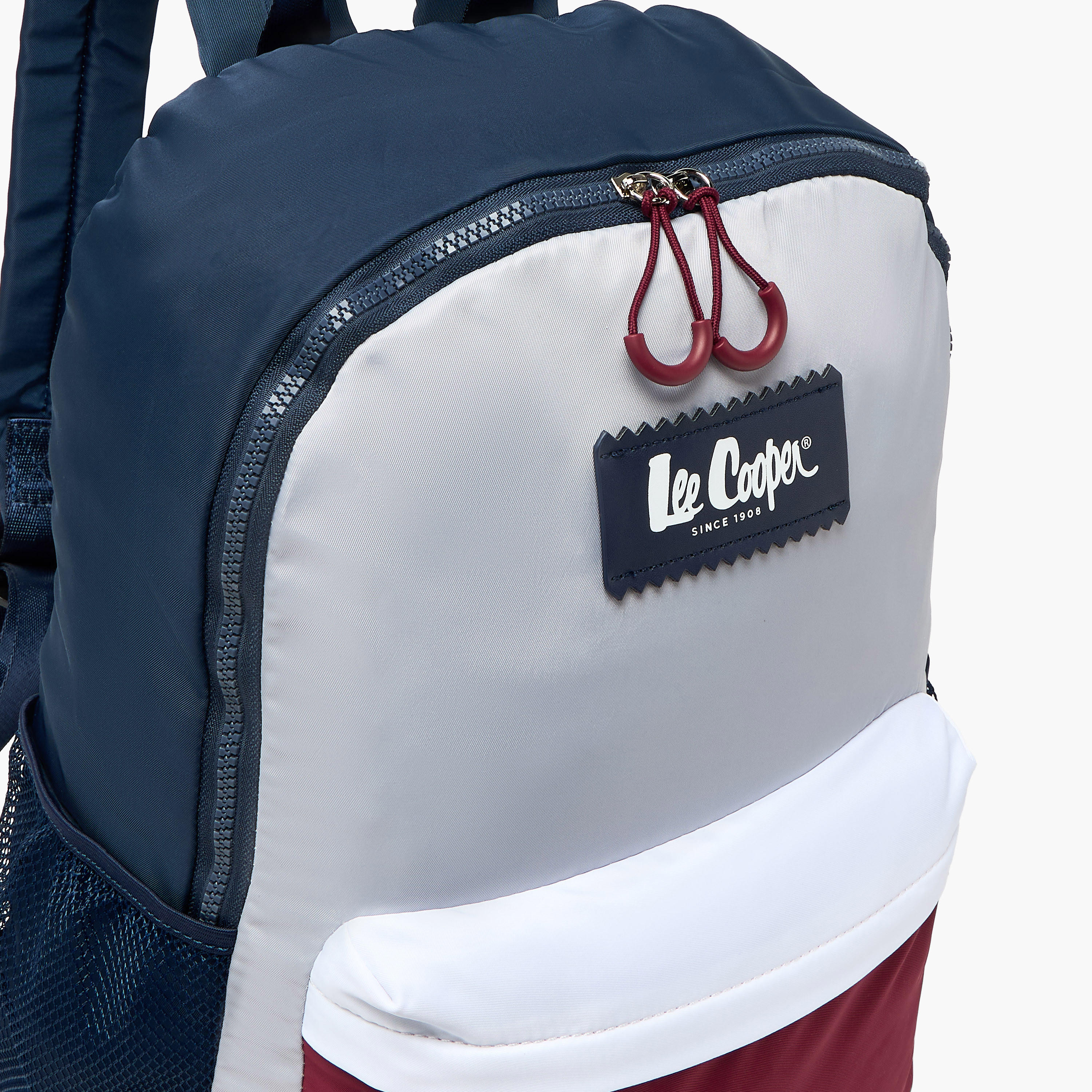 Lee Cooper Colourblock Backpack with Padded Shoulder Straps-women-bagsandwallets-backpacks-image-2