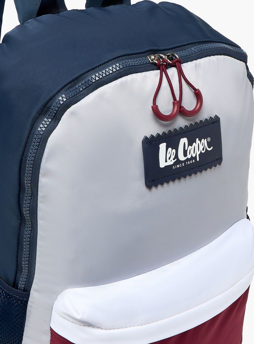 Lee Cooper Colourblock Backpack with Padded Shoulder Straps-women-bagsandwallets-backpacks-image-2