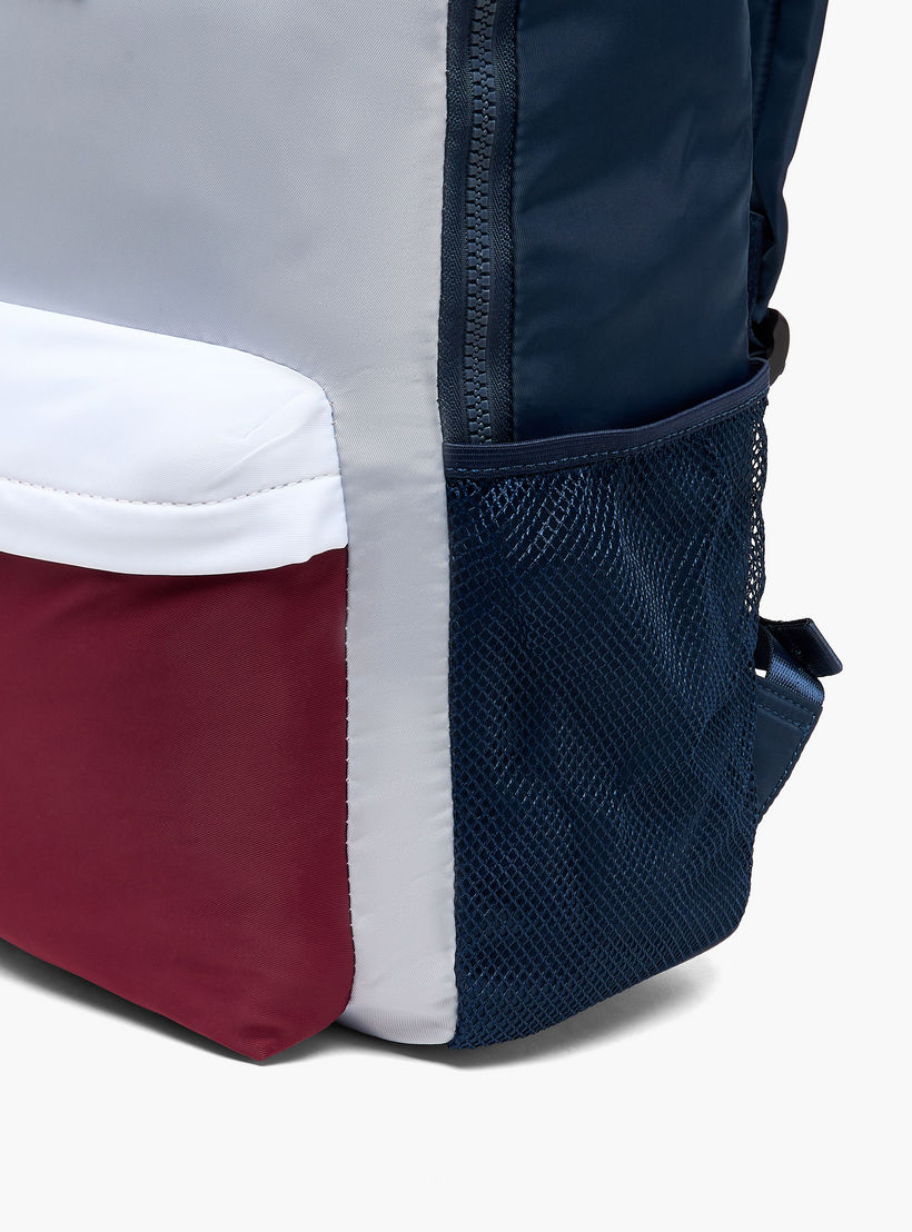 Lee Cooper Colourblock Backpack with Padded Shoulder Straps-women-bagsandwallets-backpacks-image-3