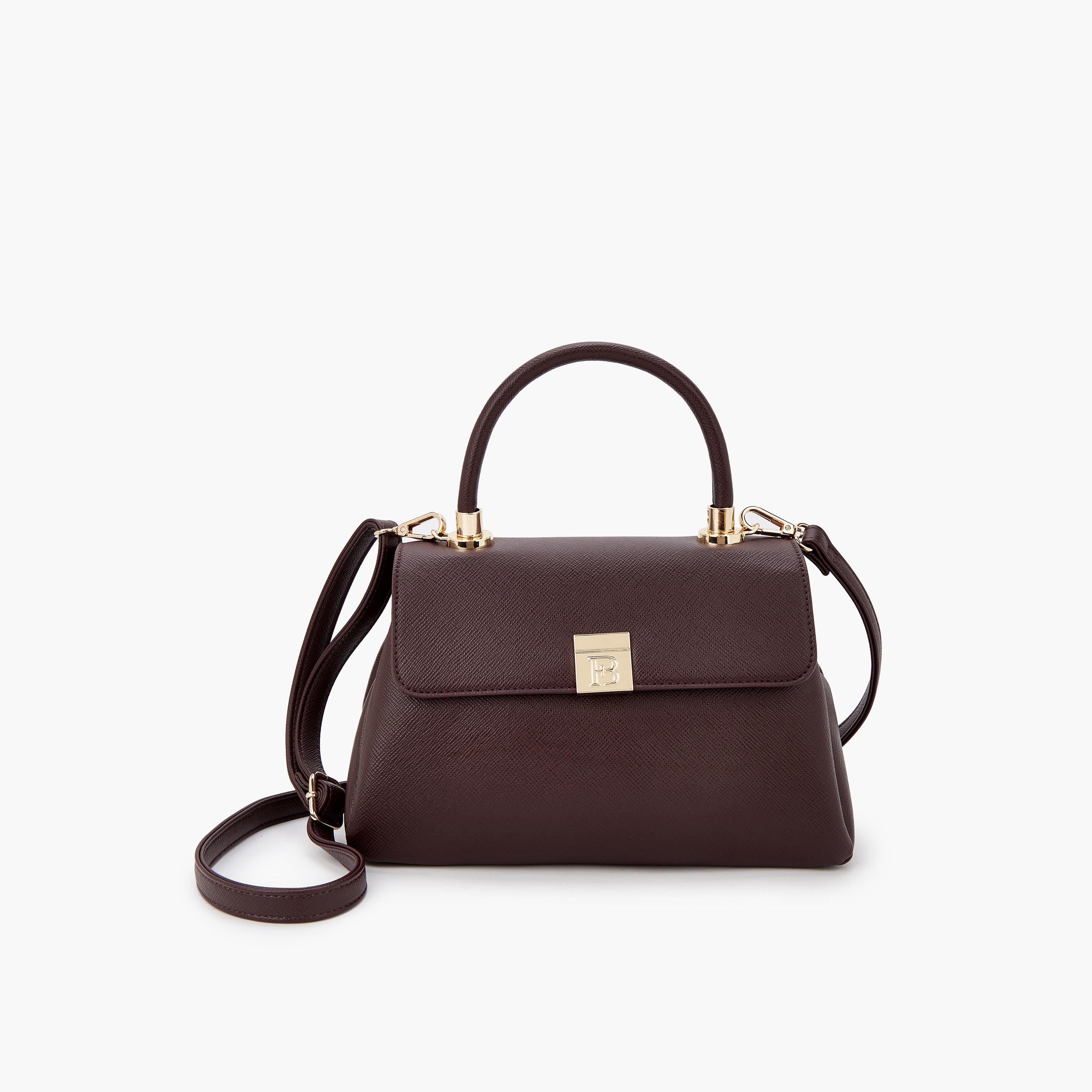 شنطة ساتشيل سادة بحزام قابل للفصل من فلور بيلا-women-bagsandwallets-handbags-image-1