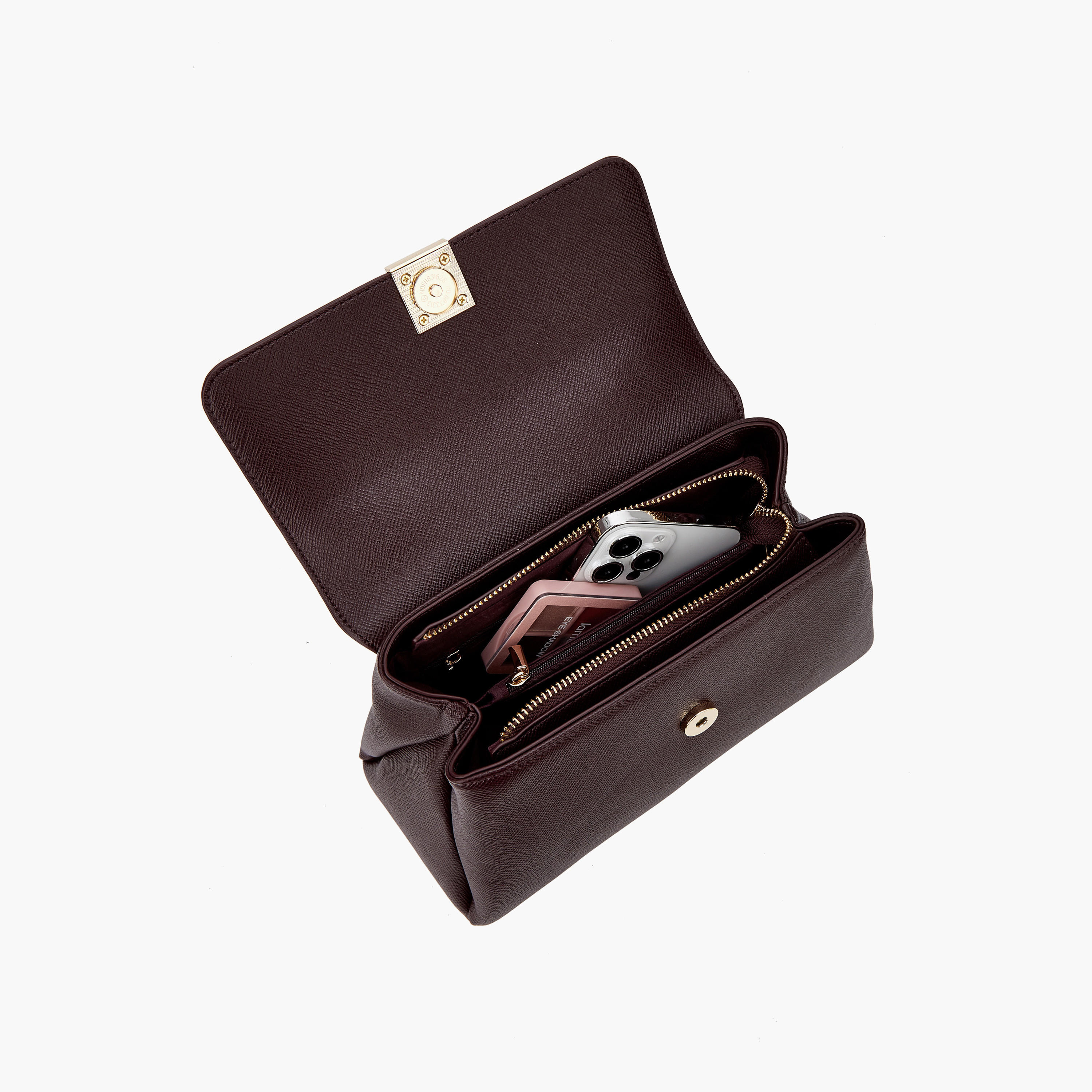 شنطة ساتشيل سادة بحزام قابل للفصل من فلور بيلا-women-bagsandwallets-handbags-image-7