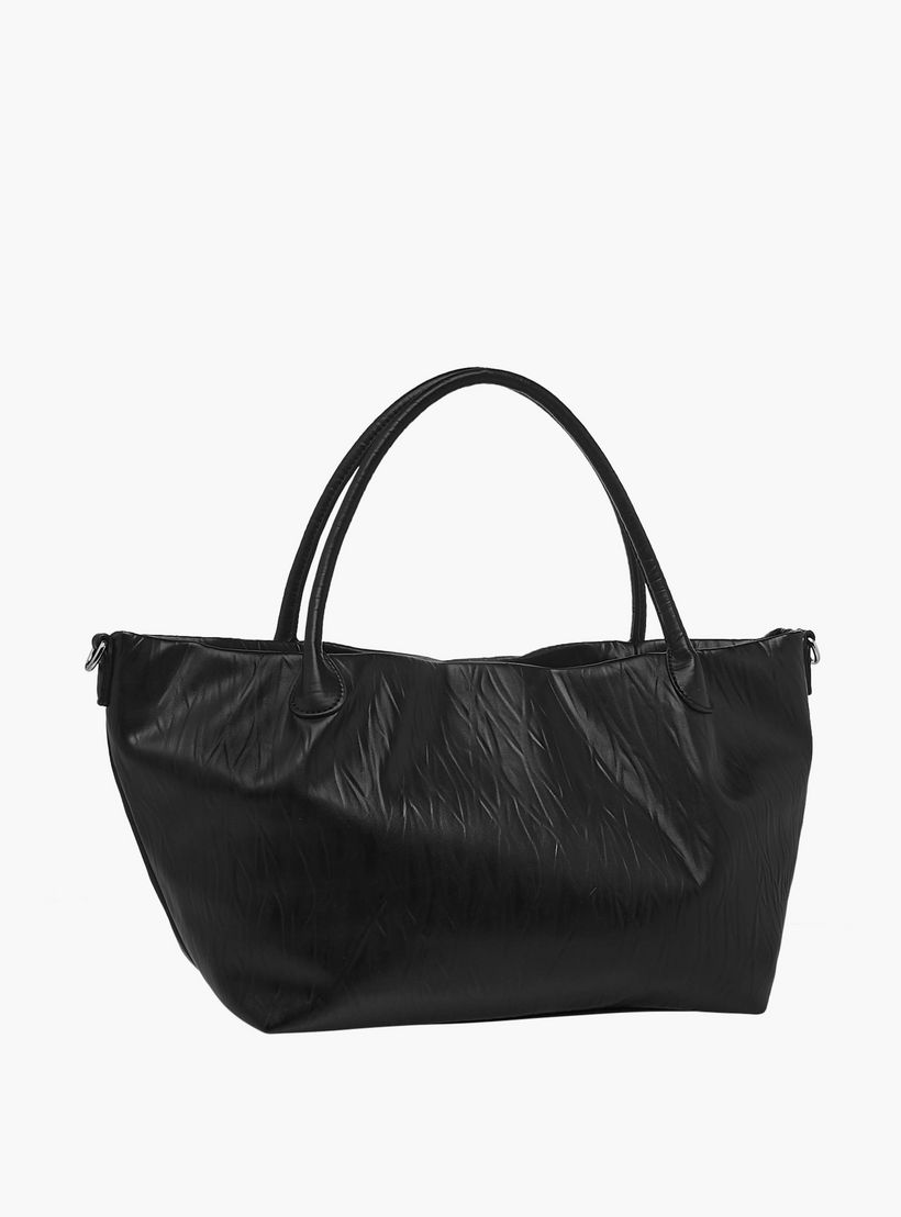 Flora Bella Textured Tote Bag with Double Handle and Detachable Shoulder Strap-women-bagsandwallets-handbags-image-5