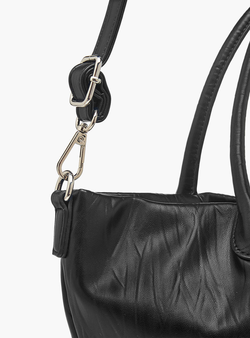 Flora Bella Textured Tote Bag with Double Handle and Detachable Shoulder Strap-women-bagsandwallets-handbags-image-6