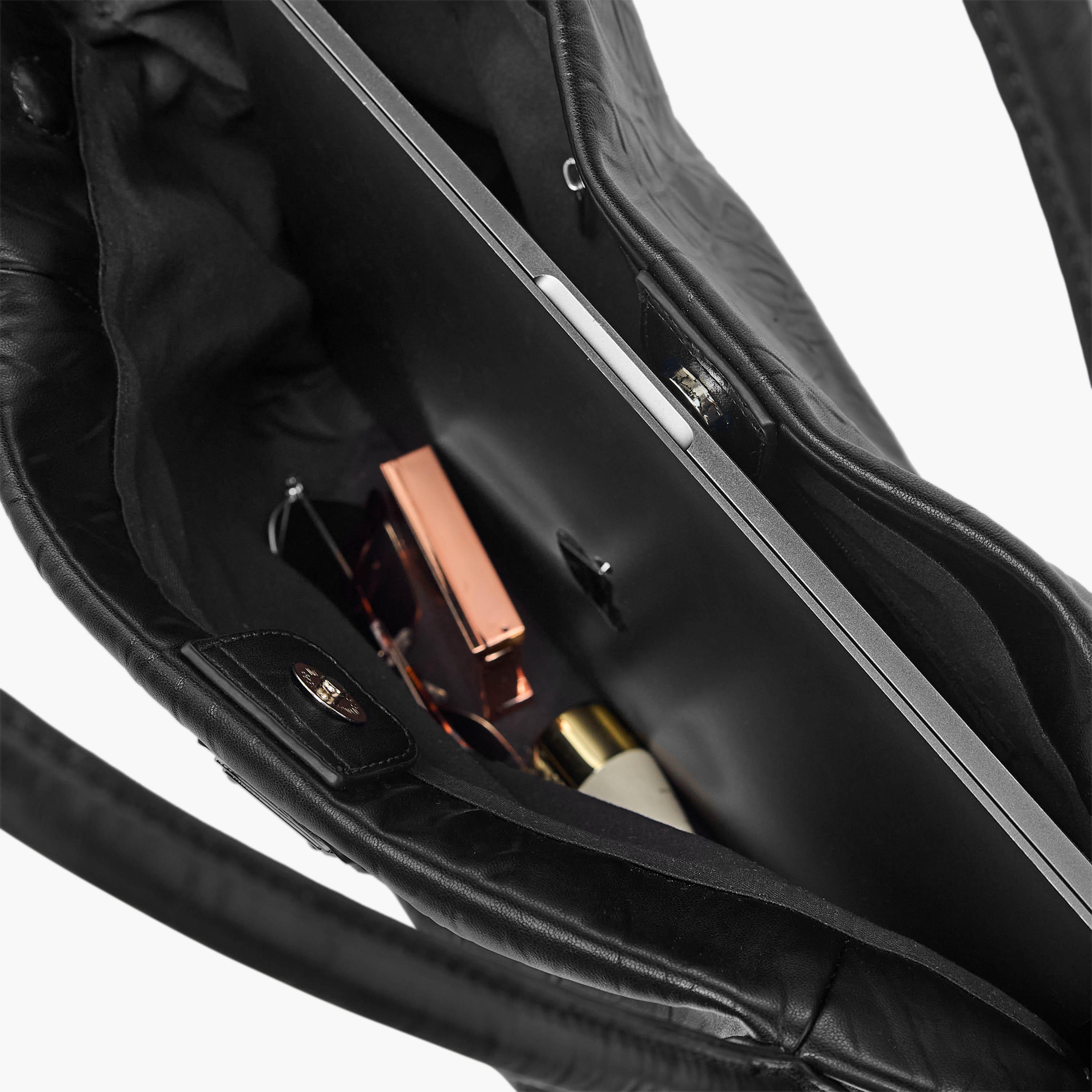 Flora Bella Textured Tote Bag with Double Handle and Detachable Shoulder Strap-women-bagsandwallets-handbags-image-10