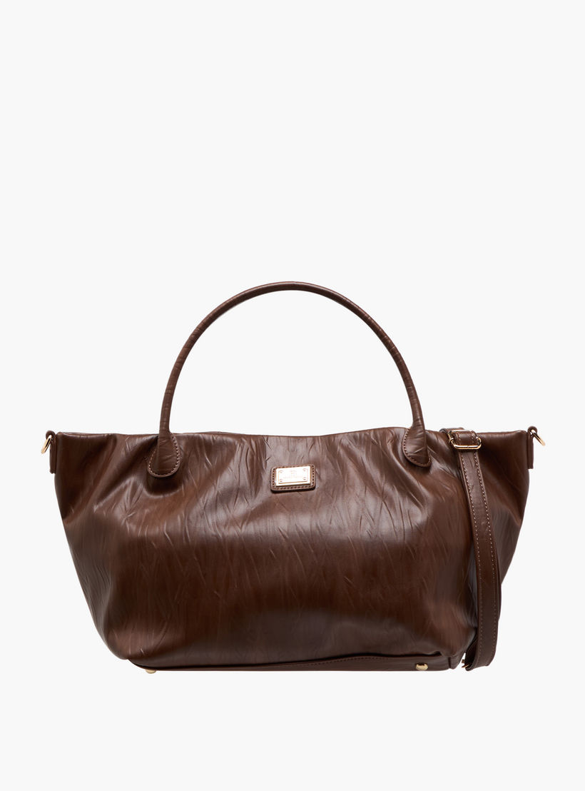 شنطة توتي بارزة الملمس بمقبض مزدوج وحزام كتف قابل للفصل من فلورا بيلا-women-bagsandwallets-handbags-image-1