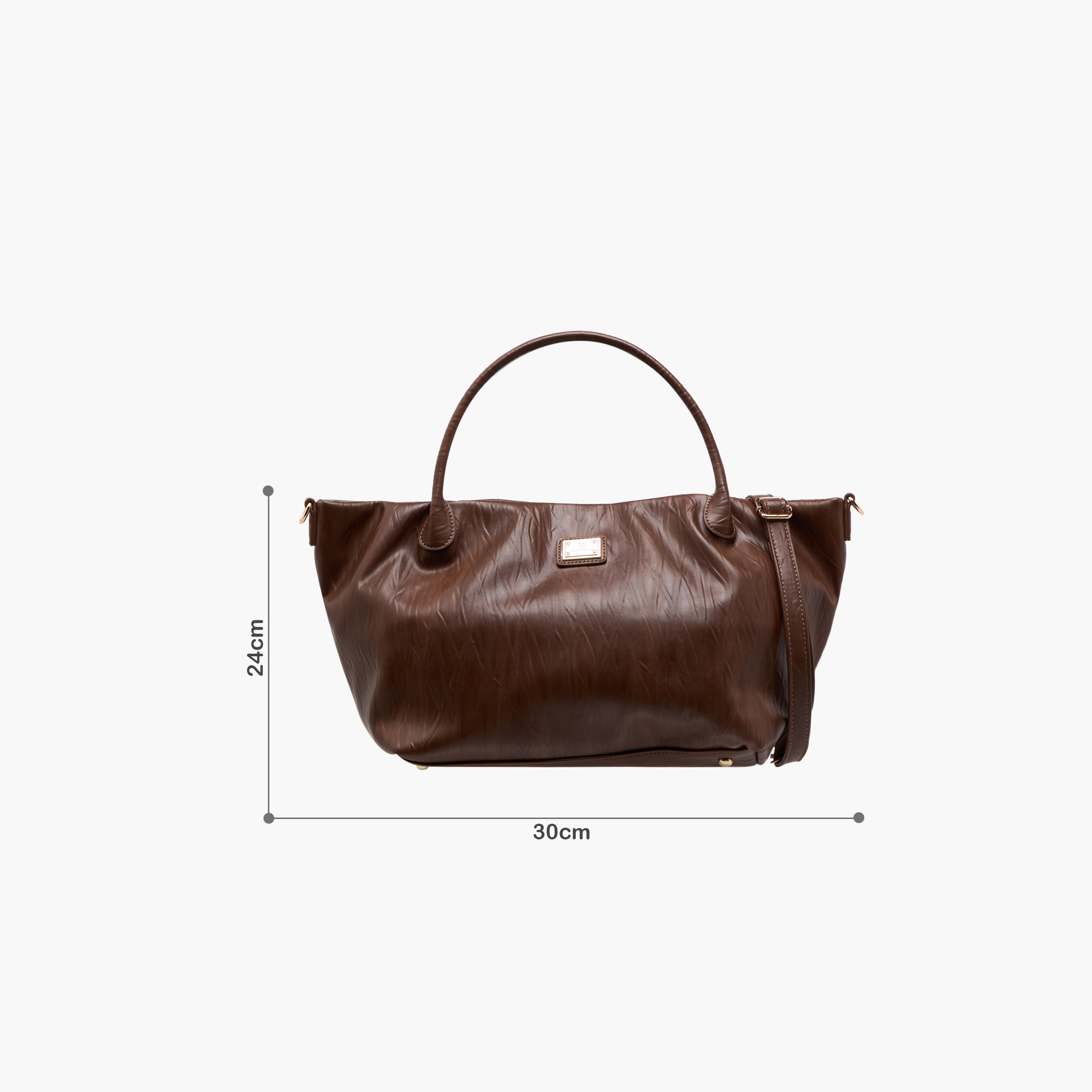 شنطة توتي بارزة الملمس بمقبض مزدوج وحزام كتف قابل للفصل من فلورا بيلا-women-bagsandwallets-handbags-image-2