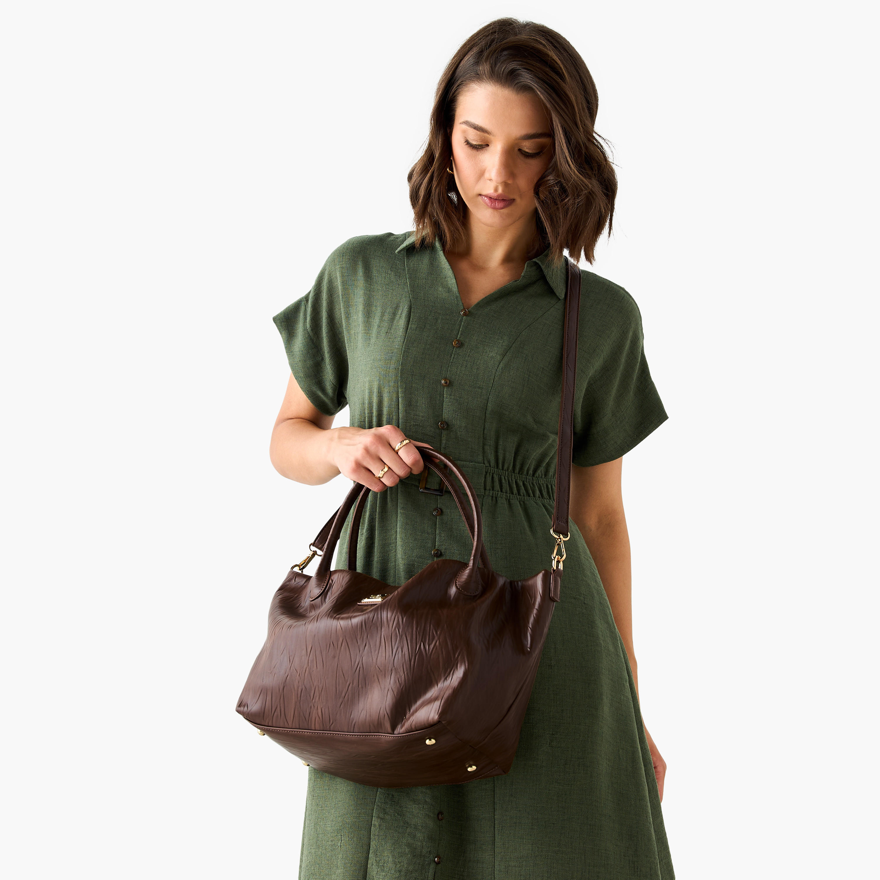 شنطة توتي بارزة الملمس بمقبض مزدوج وحزام كتف قابل للفصل من فلورا بيلا-women-bagsandwallets-handbags-image-9