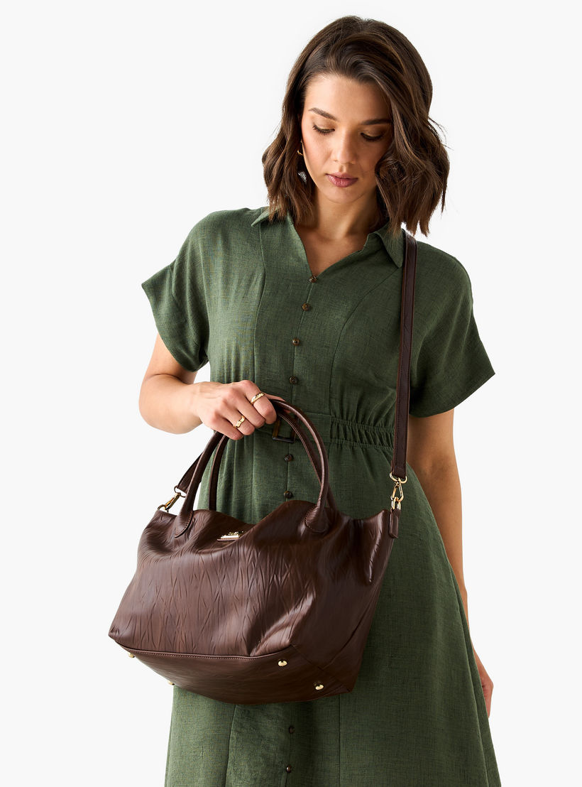 شنطة توتي بارزة الملمس بمقبض مزدوج وحزام كتف قابل للفصل من فلورا بيلا-women-bagsandwallets-handbags-image-9