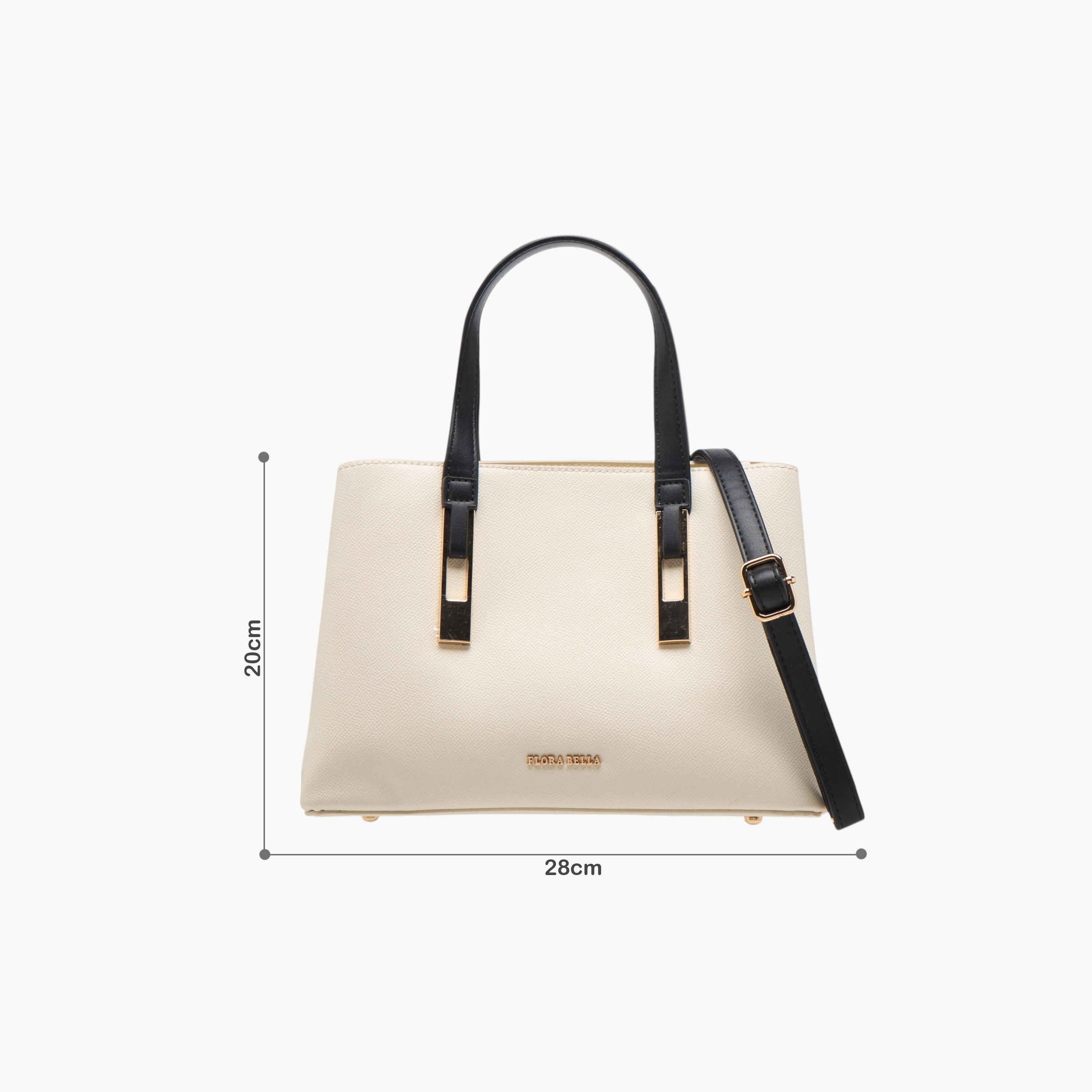 شنطة توتي سادة بمقبض مزدوج وحزام قابل للفصل من فلورا بيلا-women-bagsandwallets-handbags-image-2