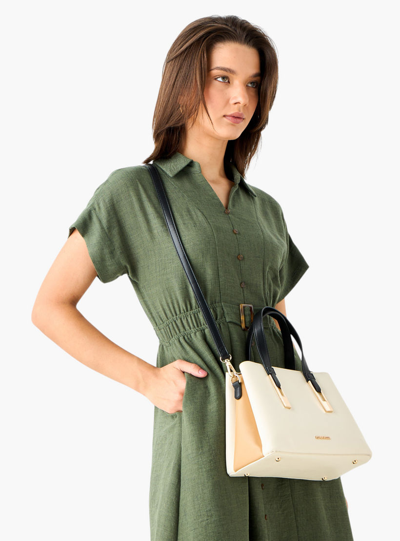 شنطة توتي سادة بمقبض مزدوج وحزام قابل للفصل من فلورا بيلا-women-bagsandwallets-handbags-image-3