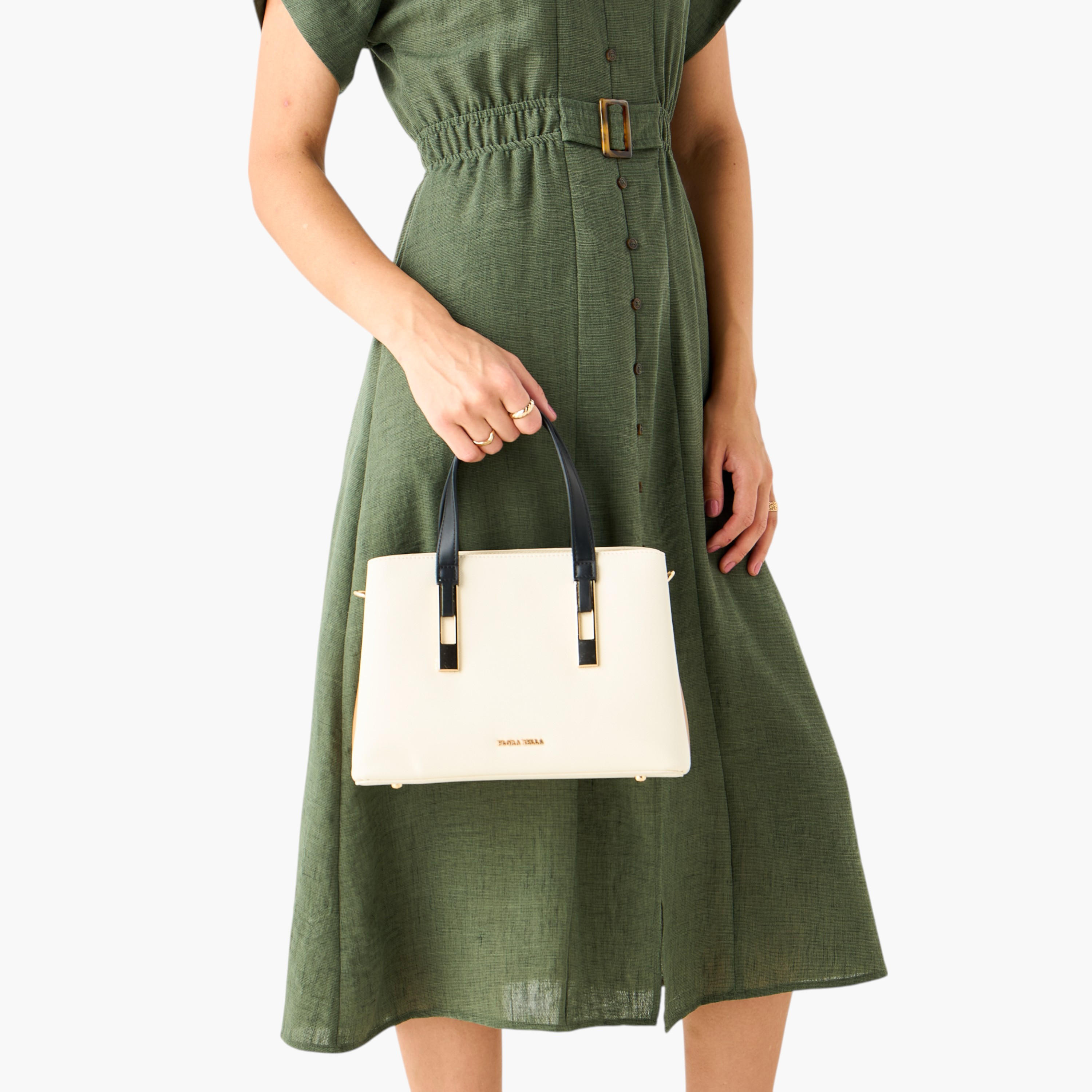 شنطة توتي سادة بمقبض مزدوج وحزام قابل للفصل من فلورا بيلا-women-bagsandwallets-handbags-image-9